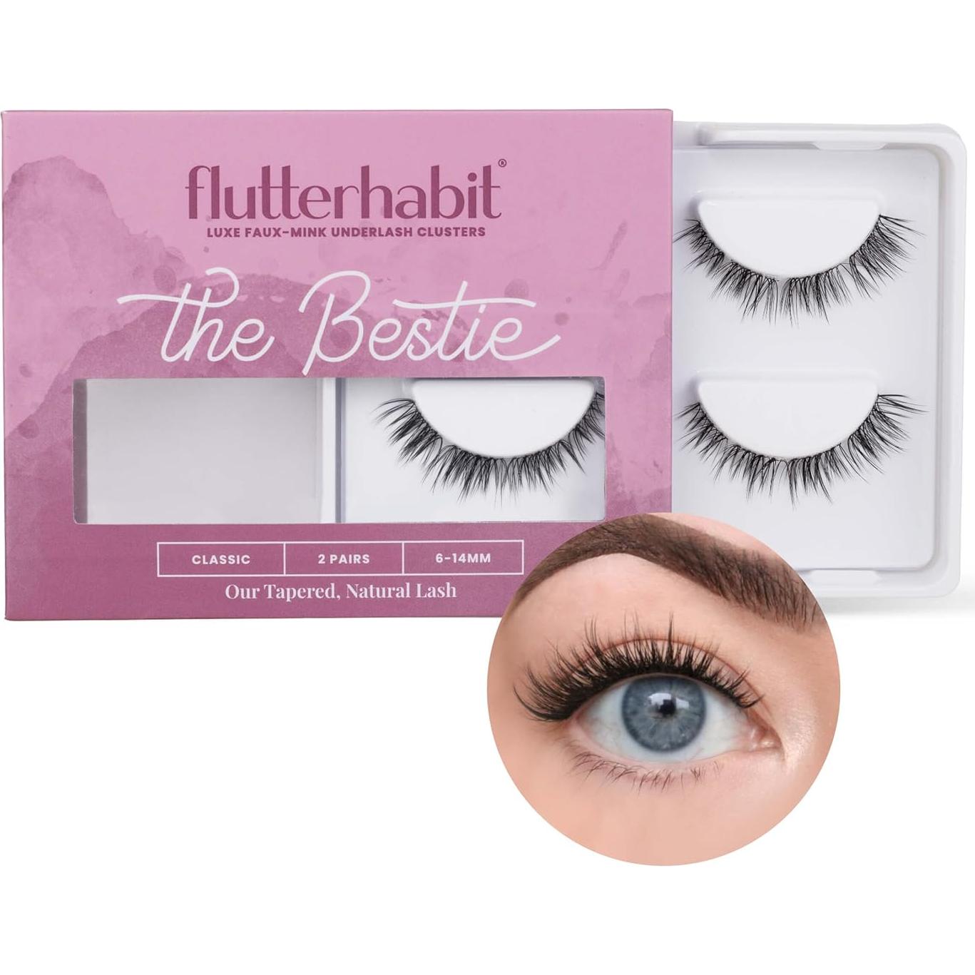 Pestañas Bestie FlutterHabit - 2 Juegos, Duración 10 Días