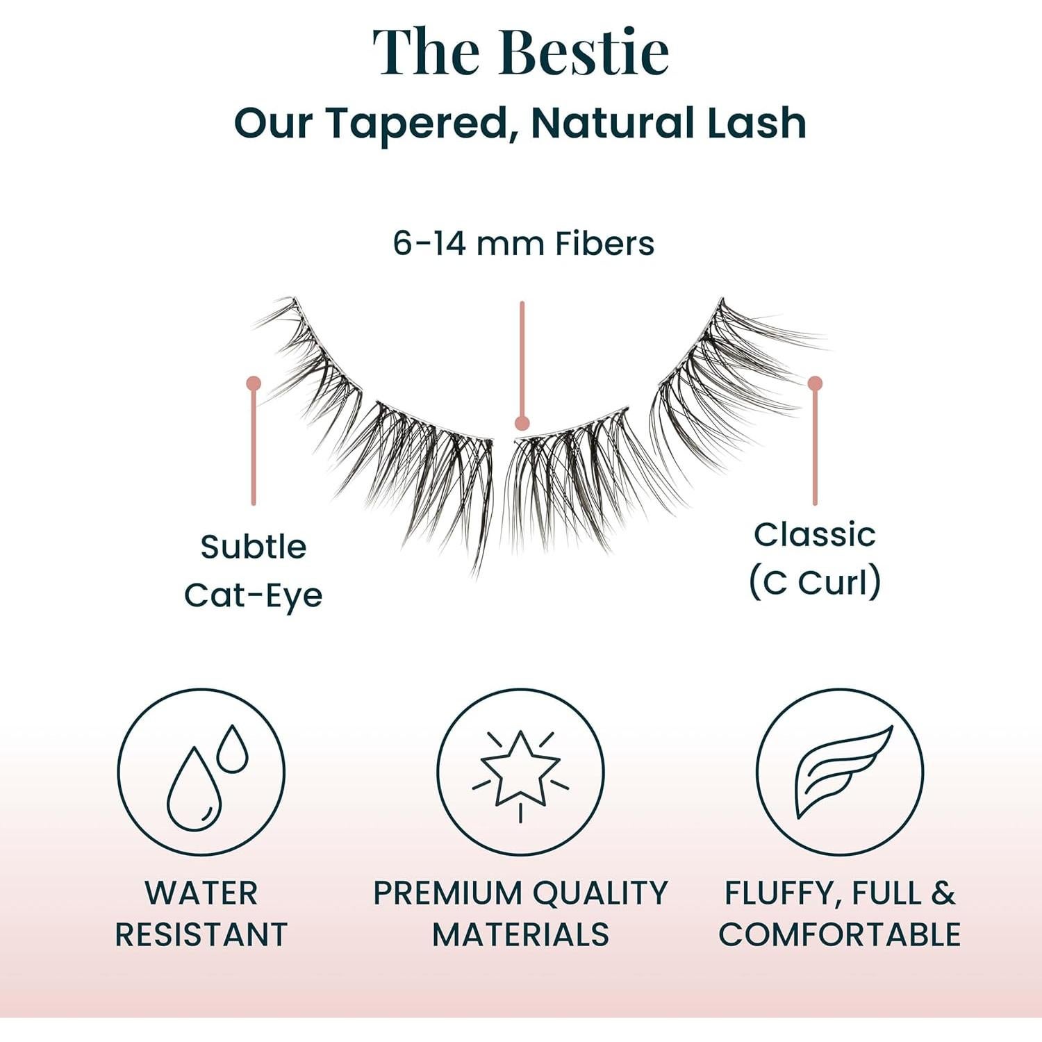 Pestañas Bestie FlutterHabit - 2 Juegos, Duración 10 Días