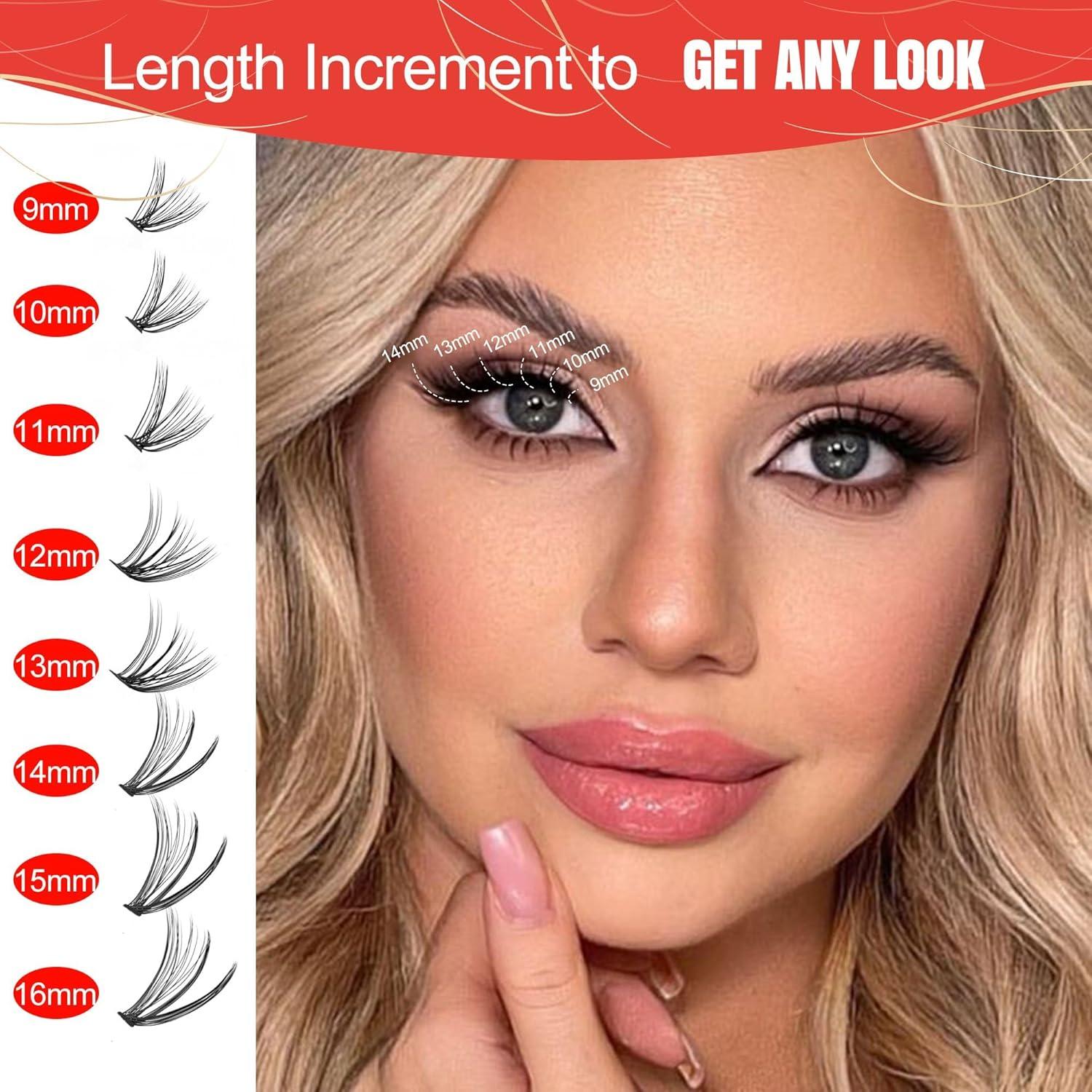 Kit de Extensión de Pestañas LUCKFORJOY 320PCS DIY 30D-40D