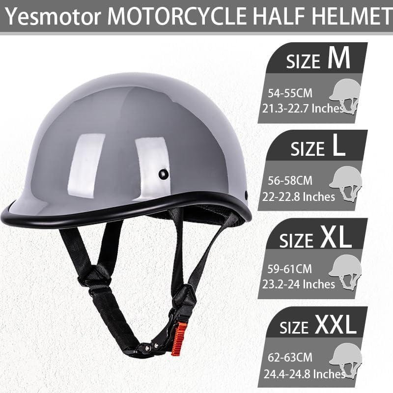 Casco Abierto Yesmotor K2 Fibra de Carbono Pequeño