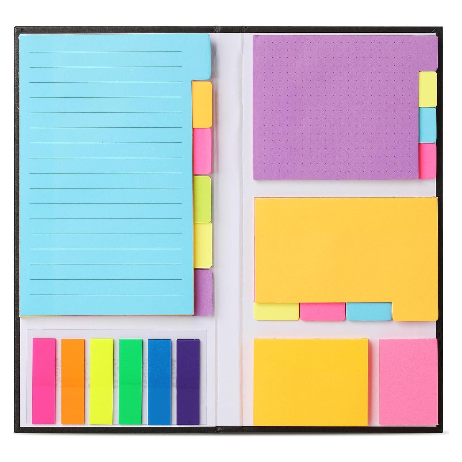 Juego de Notas Adhesivas Mr. Pen 410 Piezas Neón para Planificador