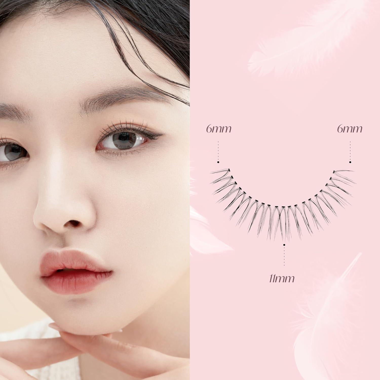 Pestañas de Clúster EYEME NO.V32 - Paquete de 5 Sets K-Beauty