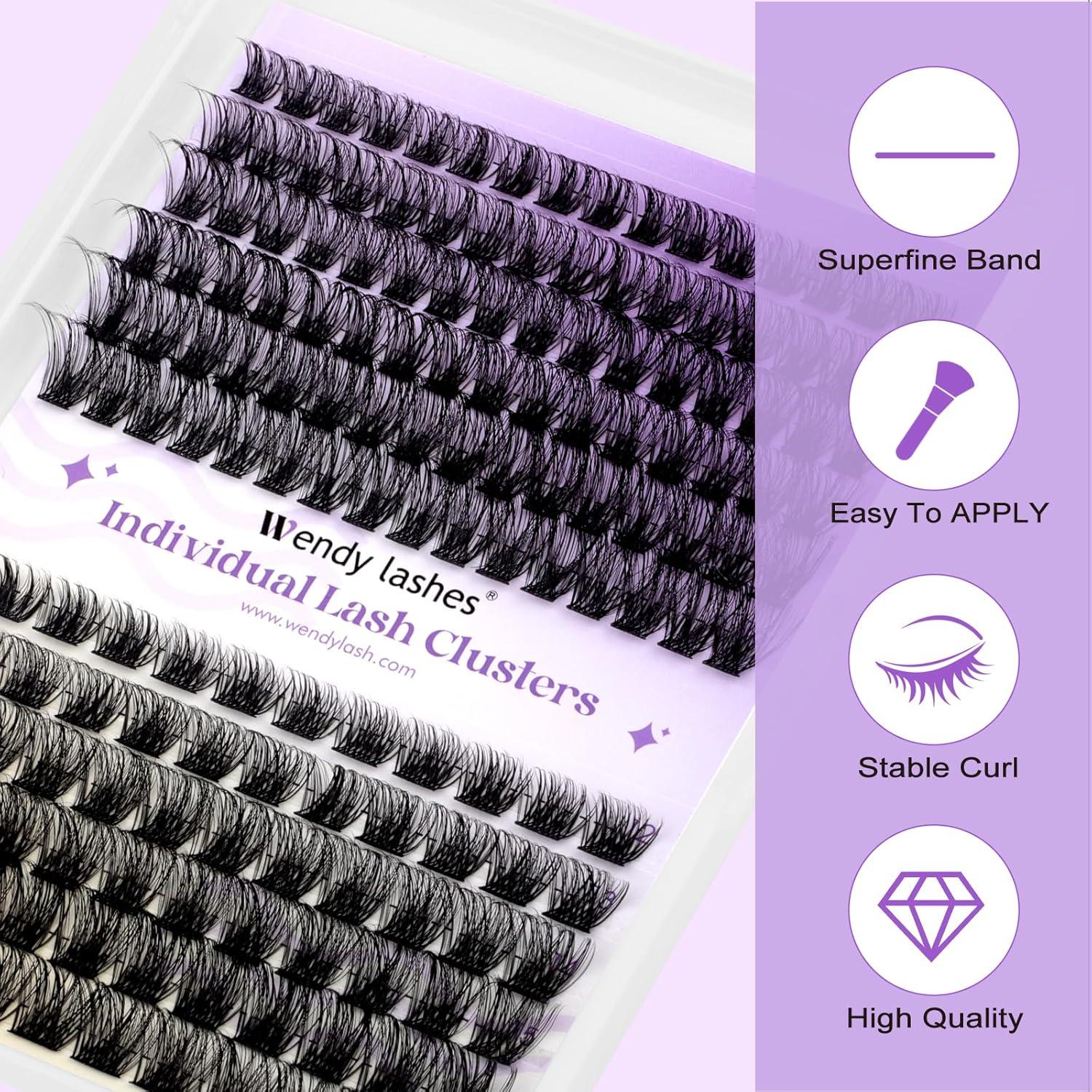 Kit de Extensión de Pestañas DIY Wendy Lashes 12-16mm Natural/Volumen