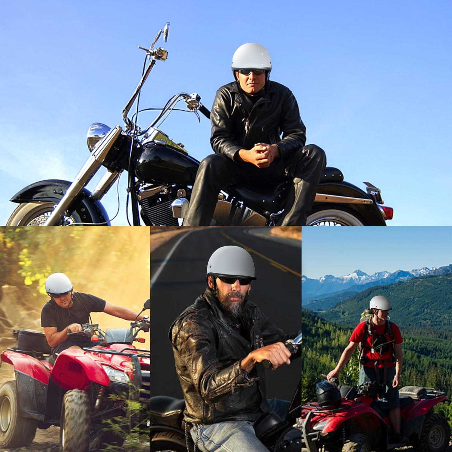 Casco Abierto Yesmotor K2 Fibra de Carbono Pequeño