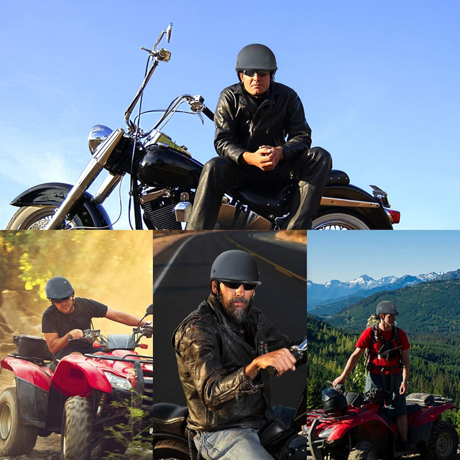 Casco Abierto Yesmotor K2 Fibra de Carbono 1/2 para Moto