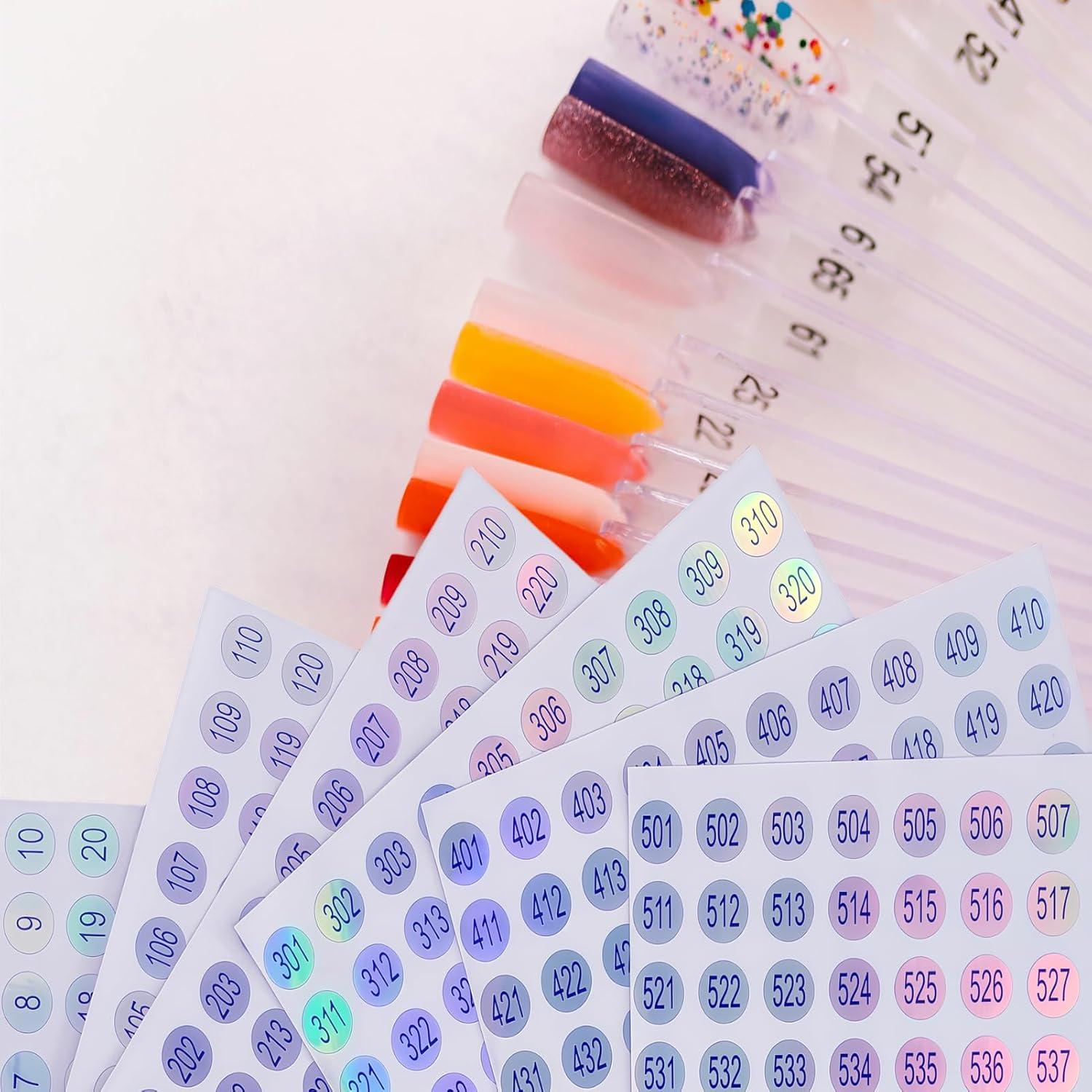 Conjunto de Etiquetas Numéricas Holográficas URGINO 1-600