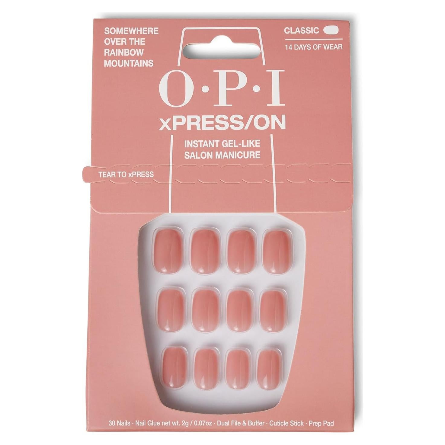Uñas Postizas OPI xPRESS/ON Clásicas Redondas Cortas 30u
