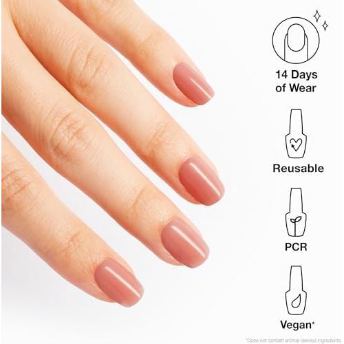 Uñas Postizas OPI xPRESS/ON Clásicas Redondas Cortas 30u