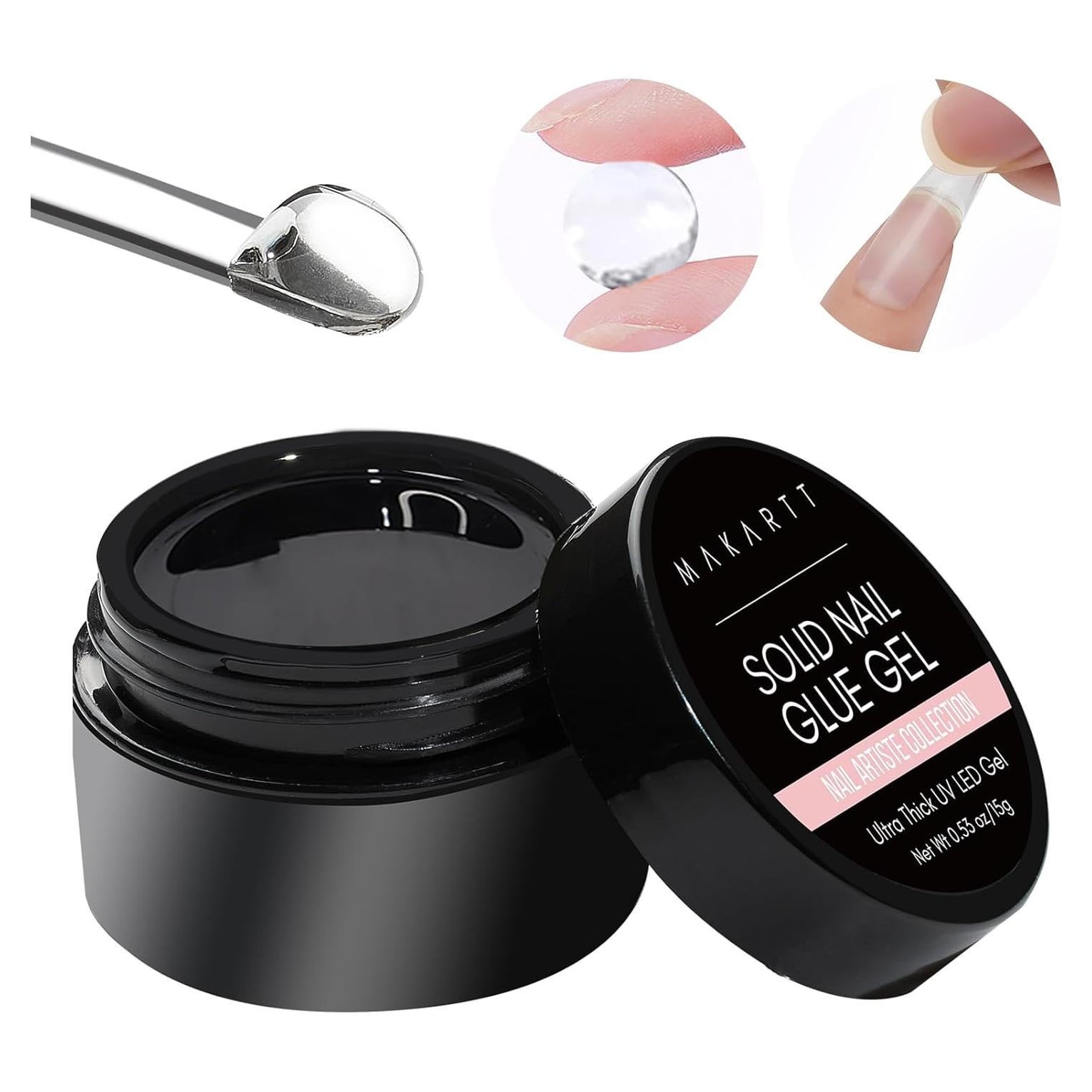 Gel de Pegamento para Uñas Sólido Makartt 15ml UV