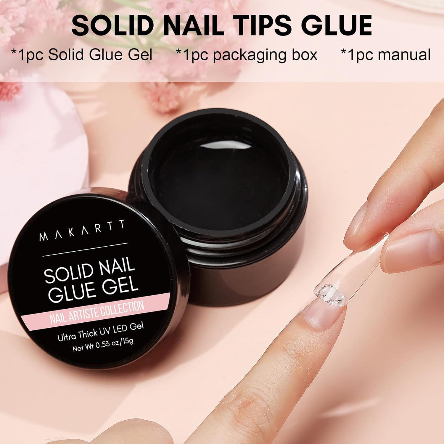 Gel de Pegamento para Uñas Sólido Makartt 15ml UV