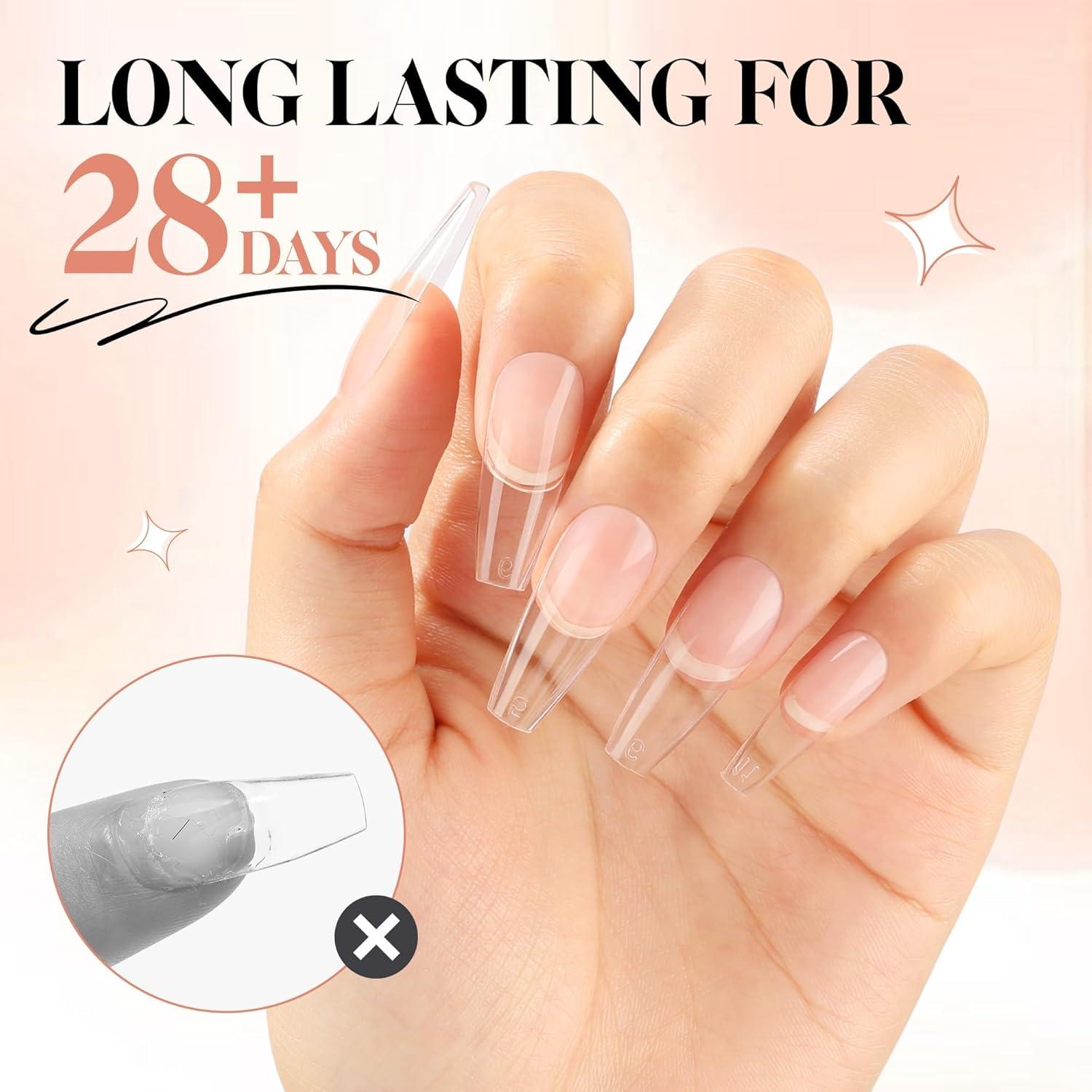 Gel Adhesivo para Uñas UNA GELLA 40ml Tips de Gel Sólido