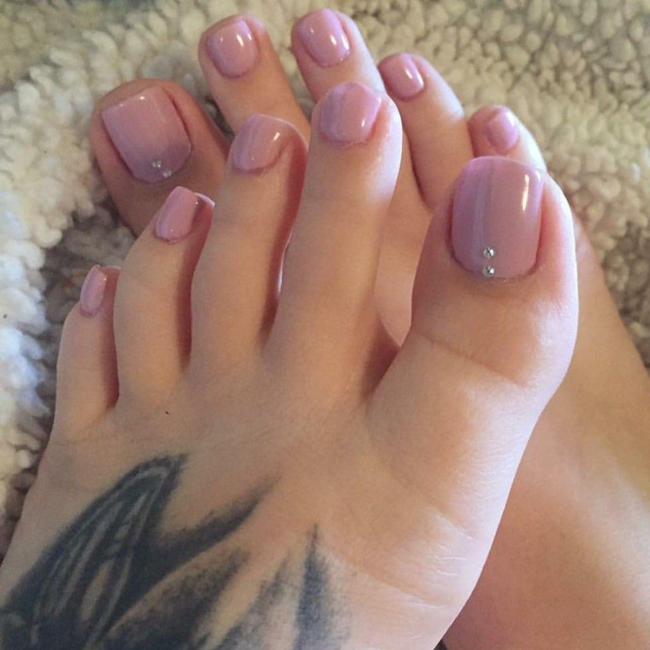 Uñas Postizas para Dedos de los Pies Bellelfin 120pcs Cortas