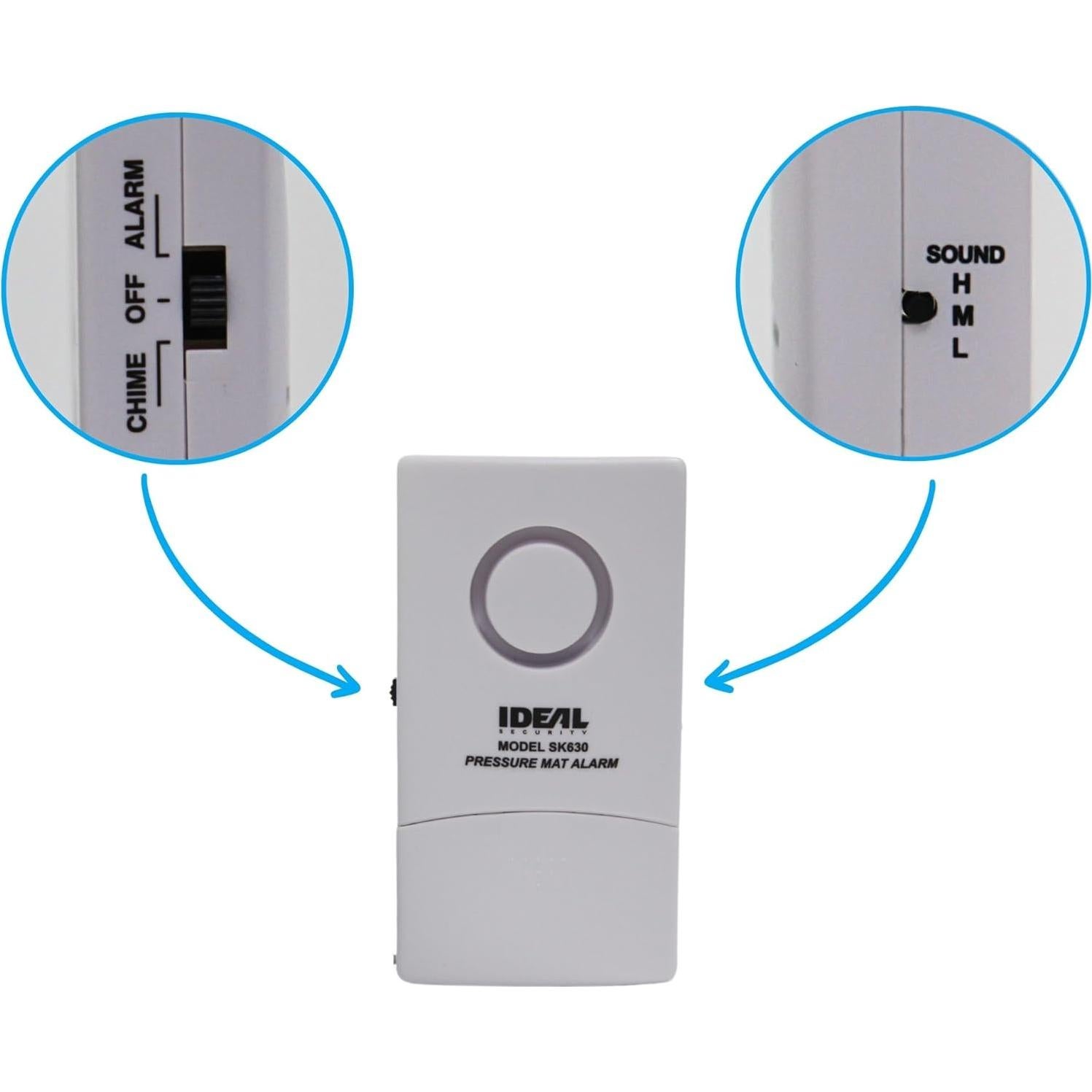 Alarma de Mat de Presión Ideal Security BK630 - 105dB