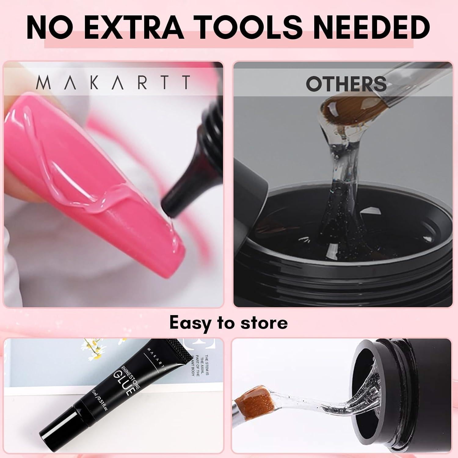 Conjunto de Pegamento para Piedras Preciosas Makartt 15ml + 8ml