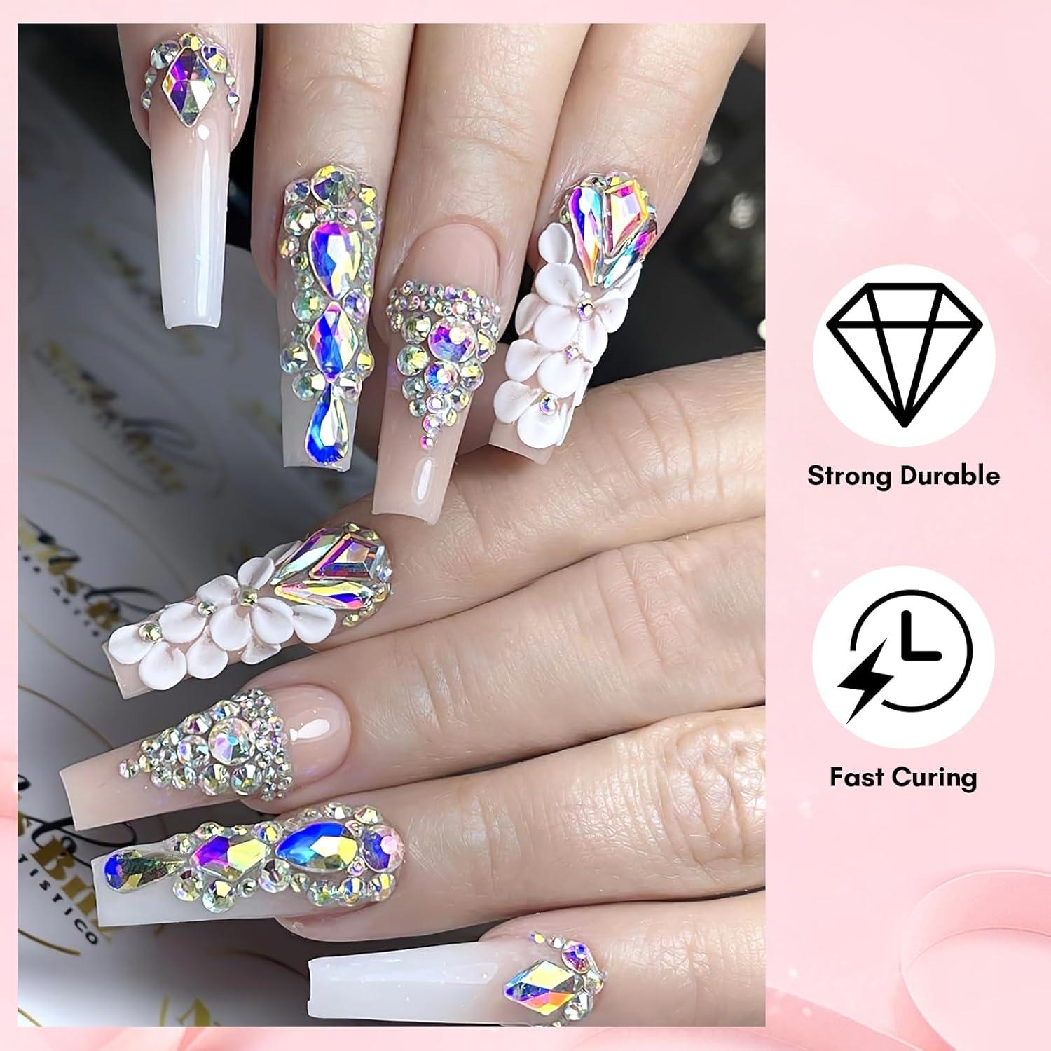 Conjunto de Pegamento para Piedras Preciosas Makartt 15ml + 8ml