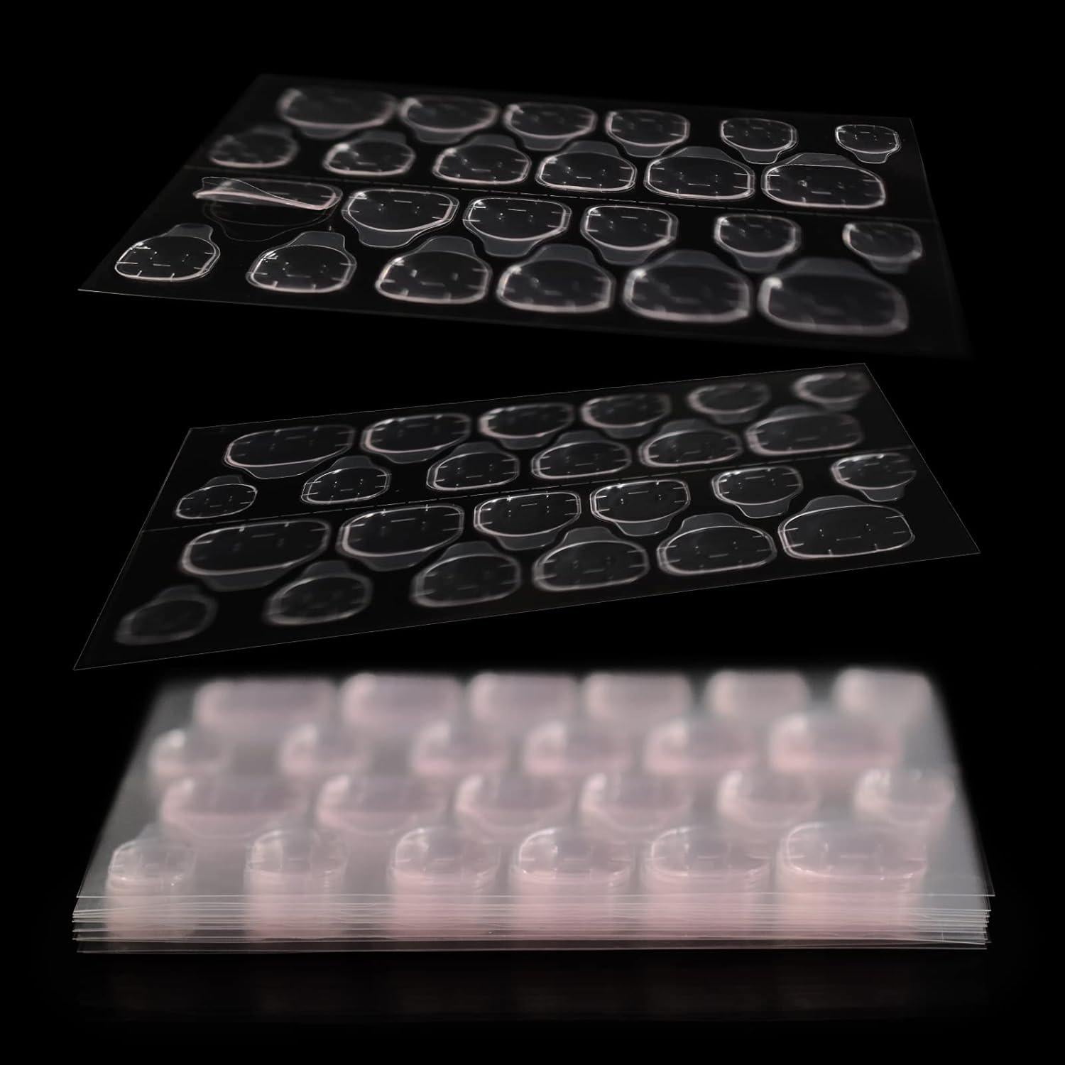 Pestañas Adhesivas Coolnail 480pcs Rosadas Impermeables