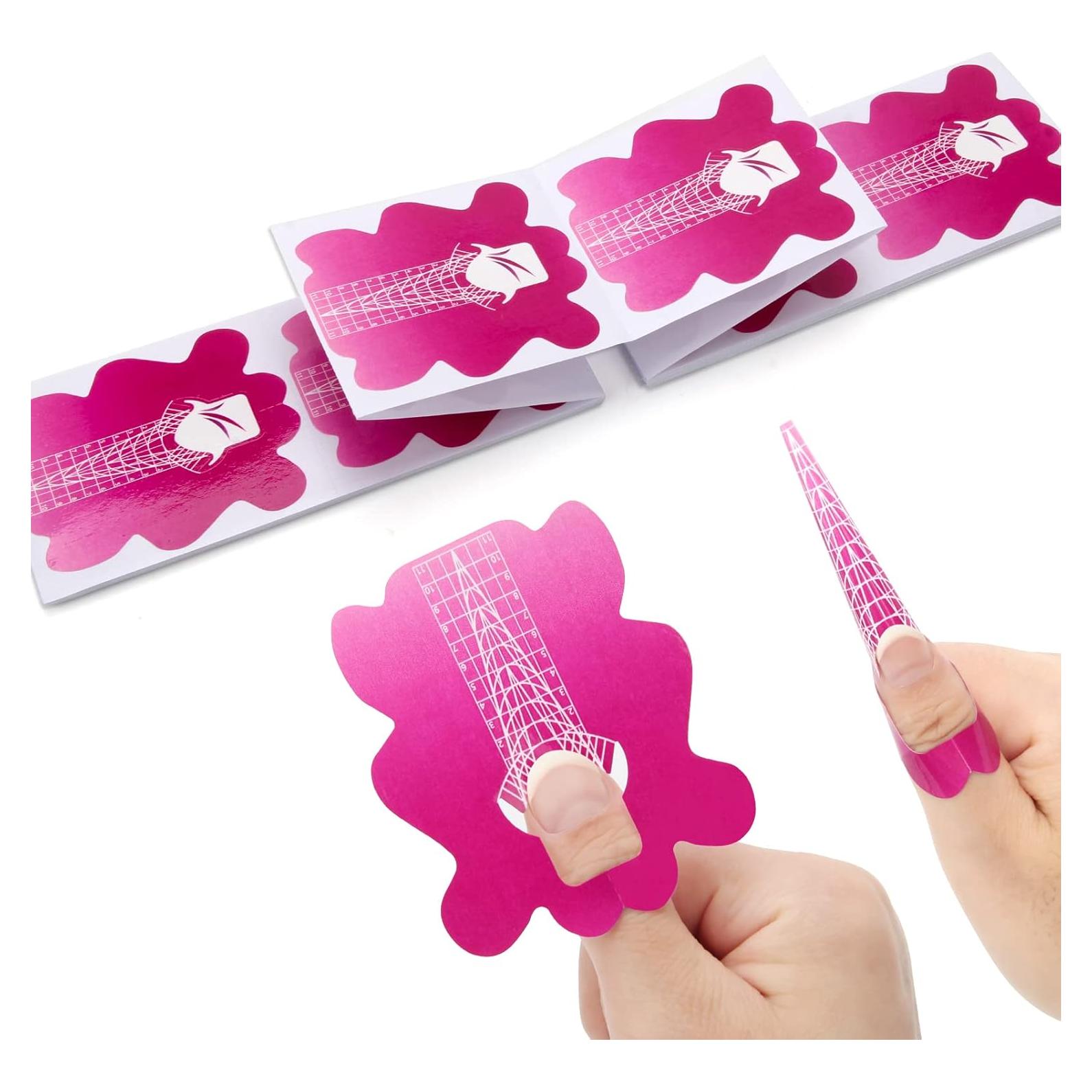 Formularios de Uñas Autoadhesivos AHIER 100 Piezas Mariposa