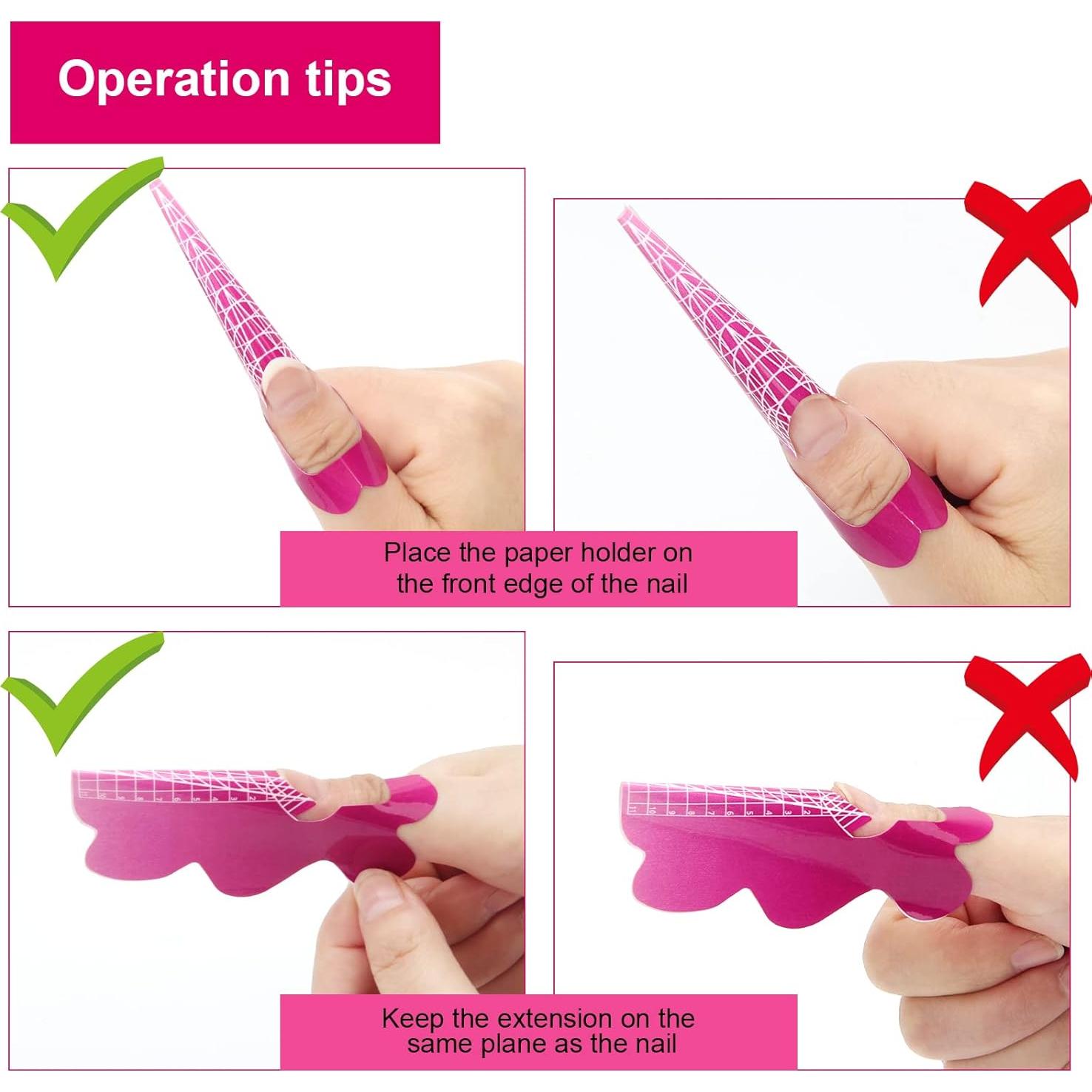 Formularios de Uñas Autoadhesivos AHIER 100 Piezas Mariposa