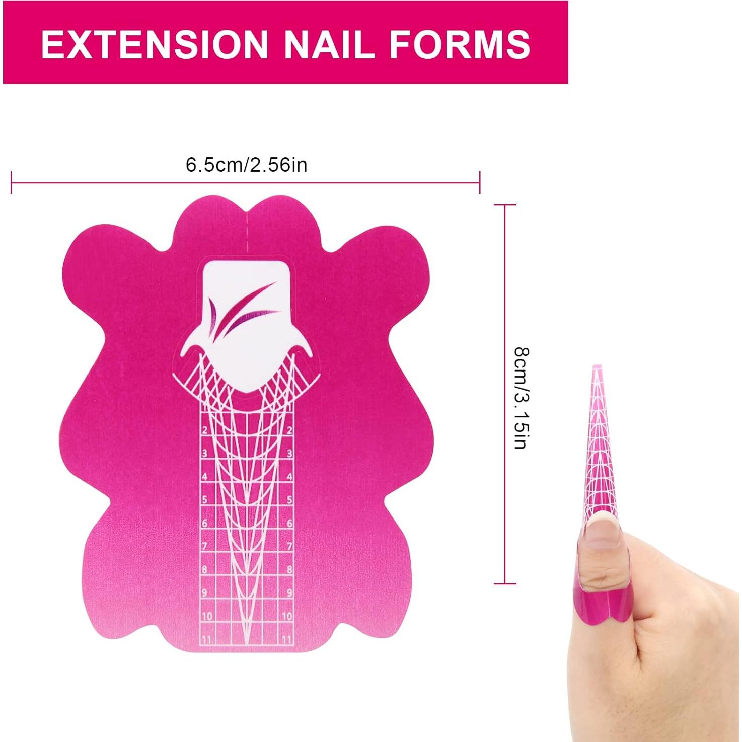 Formularios de Uñas Autoadhesivos AHIER 100 Piezas Mariposa