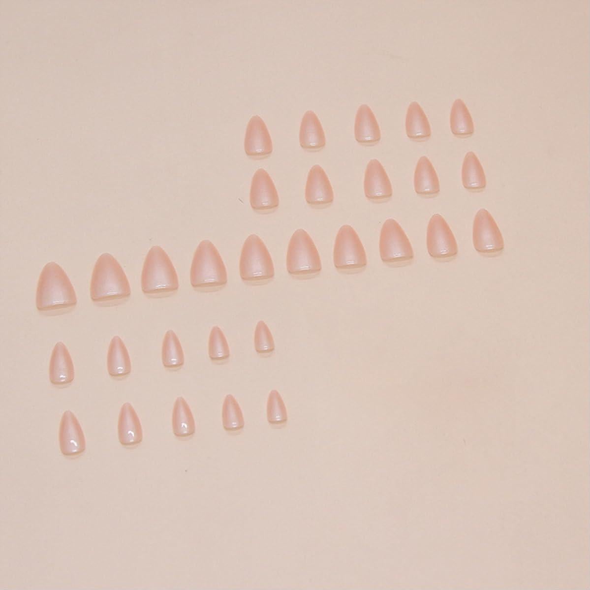 Uñas Postizas Almendra Ombre Nude 24 Pcs GUFUGU0612