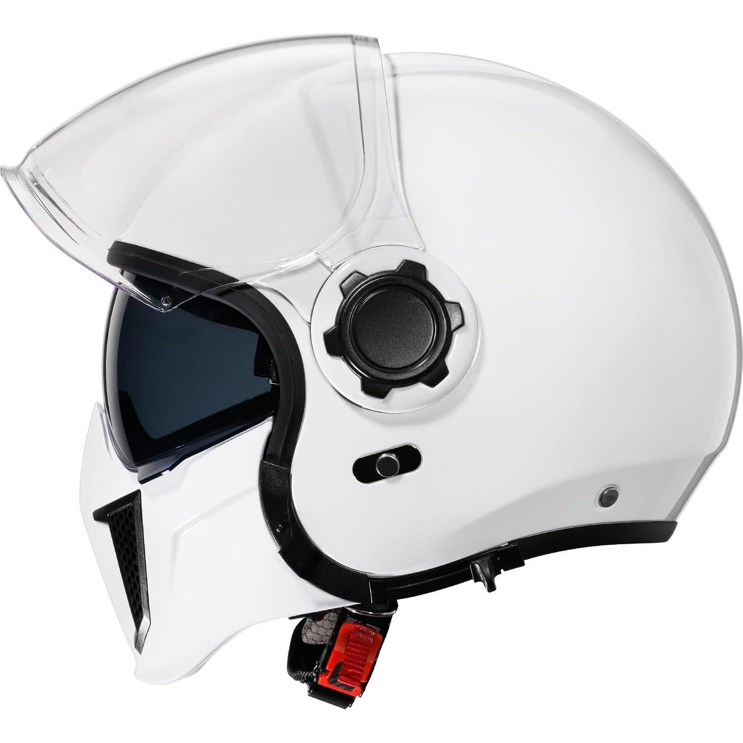 Casco Abierto TRIANGLE OP12A Blanco XXL para Motocicleta