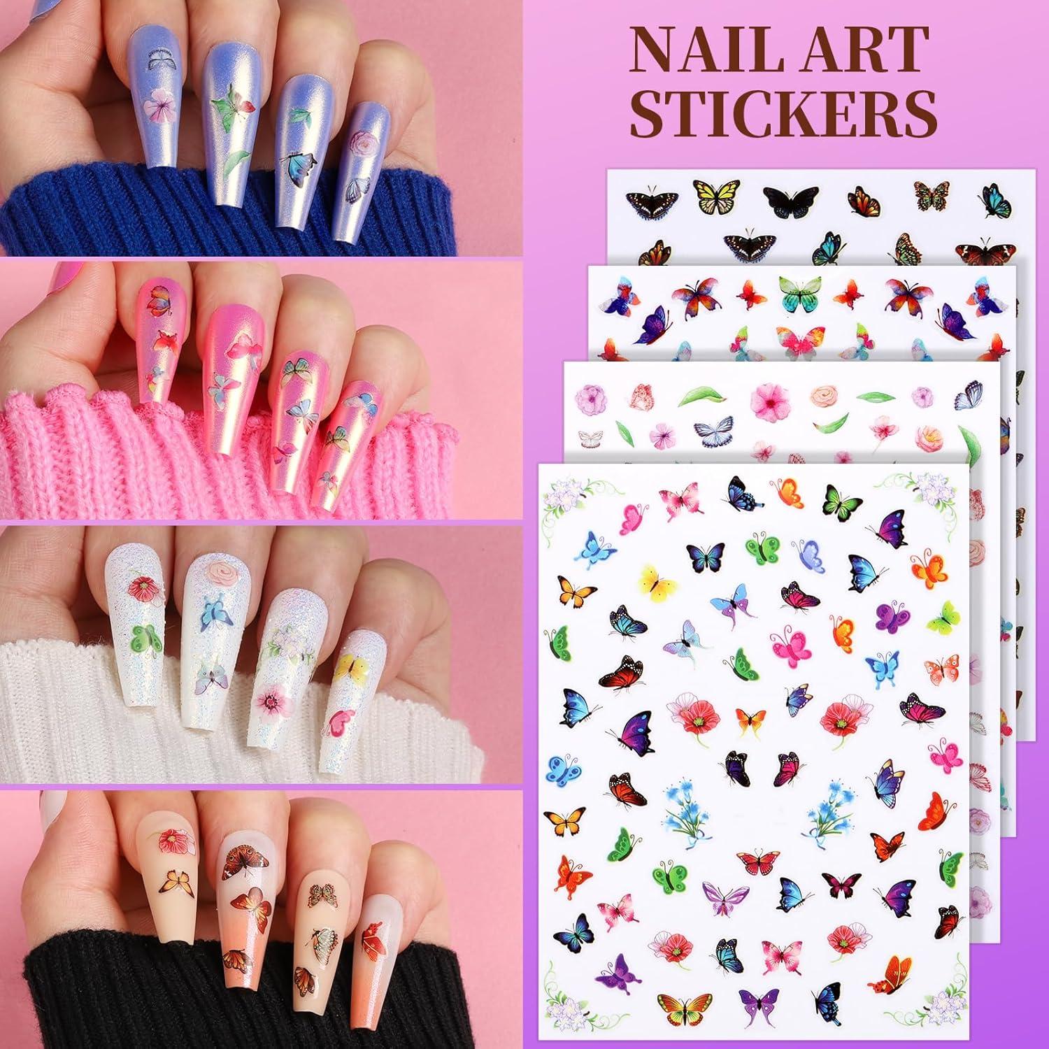 Kit de Arte de Uñas Teenitor - 20 Piezas con Pinceles y Gemas