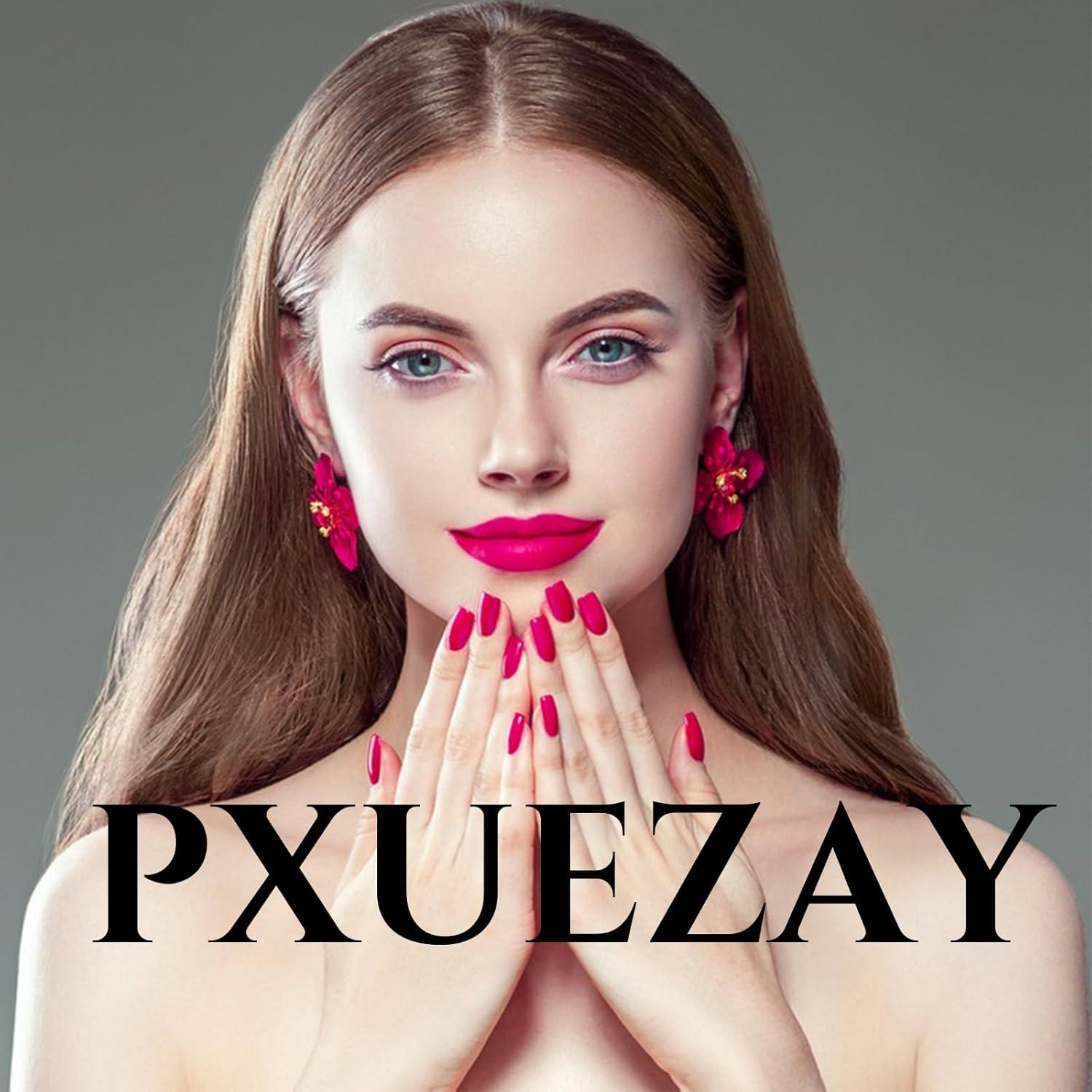 Uñas Postizas Cat Eye Rojas 30 Pcs Reutilizables PXUEZAY