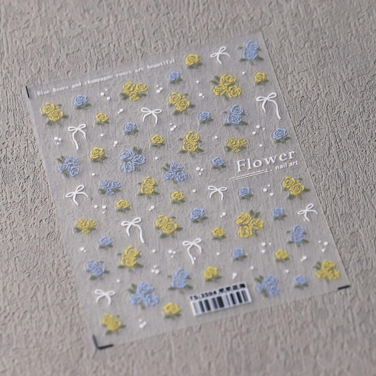 Pegatinas de Uñas Dedyel Flores de Primavera 2 Piezas