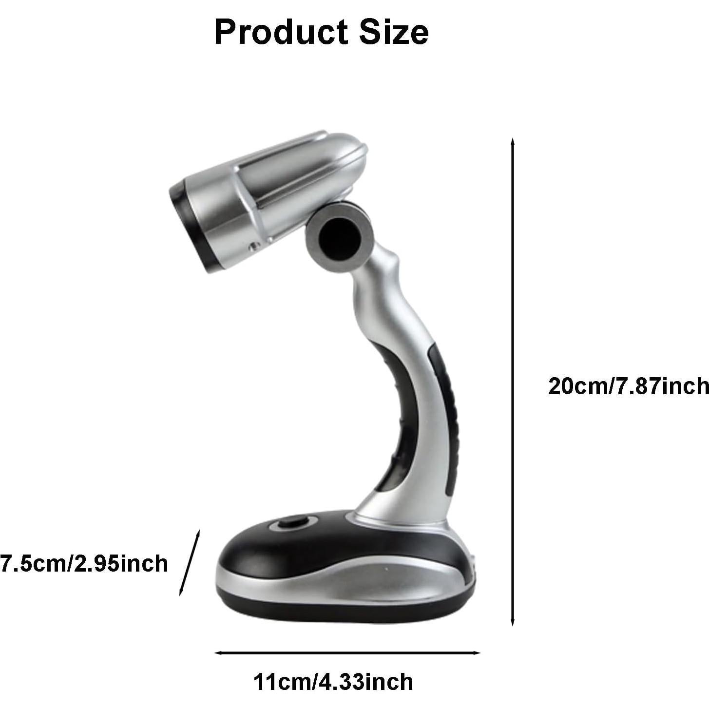 Lámpara de Escritorio LED Ragyzity 12 LEDs Portátil 2PCS