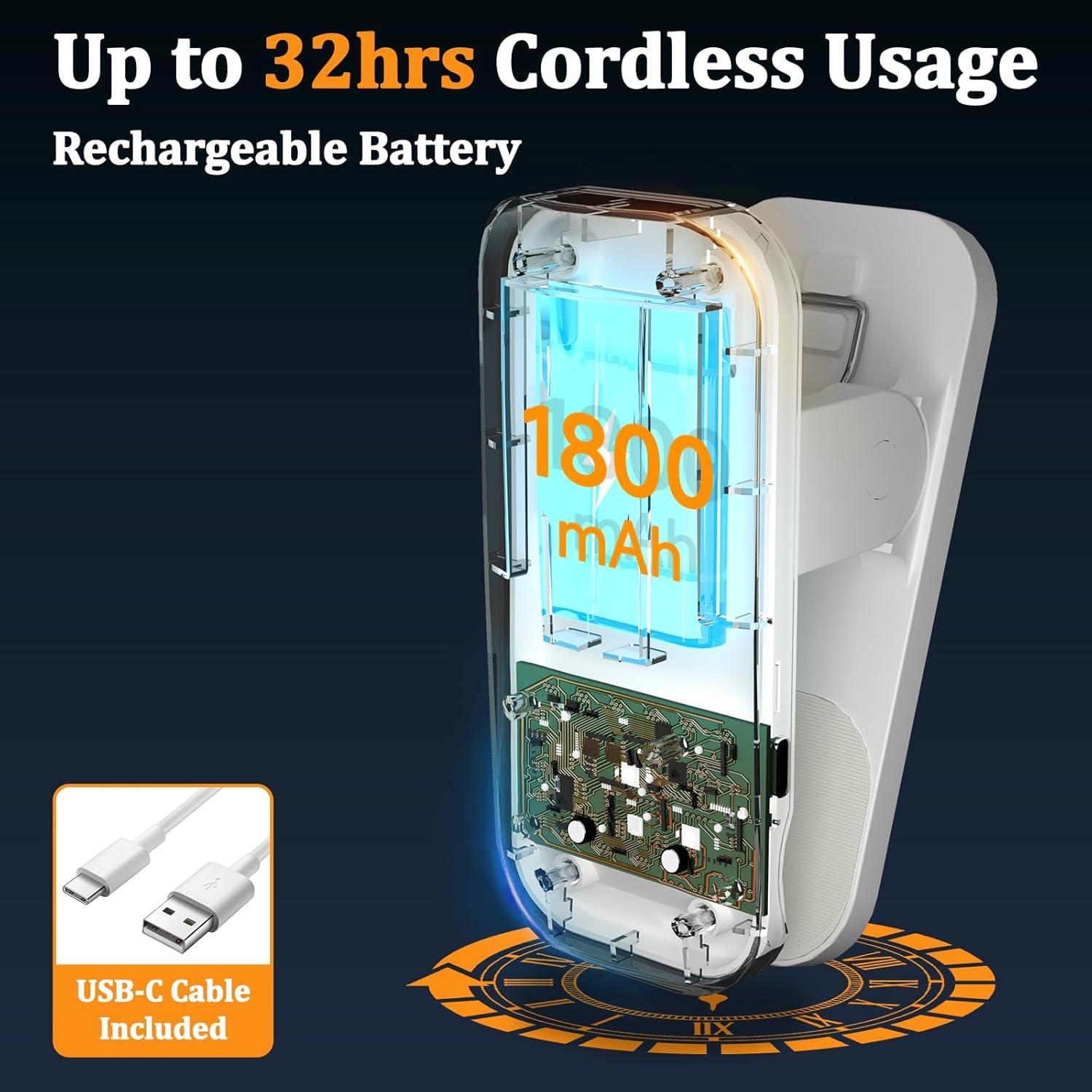 Luz de lectura LED recargable XCYLL con clip y 5 modos