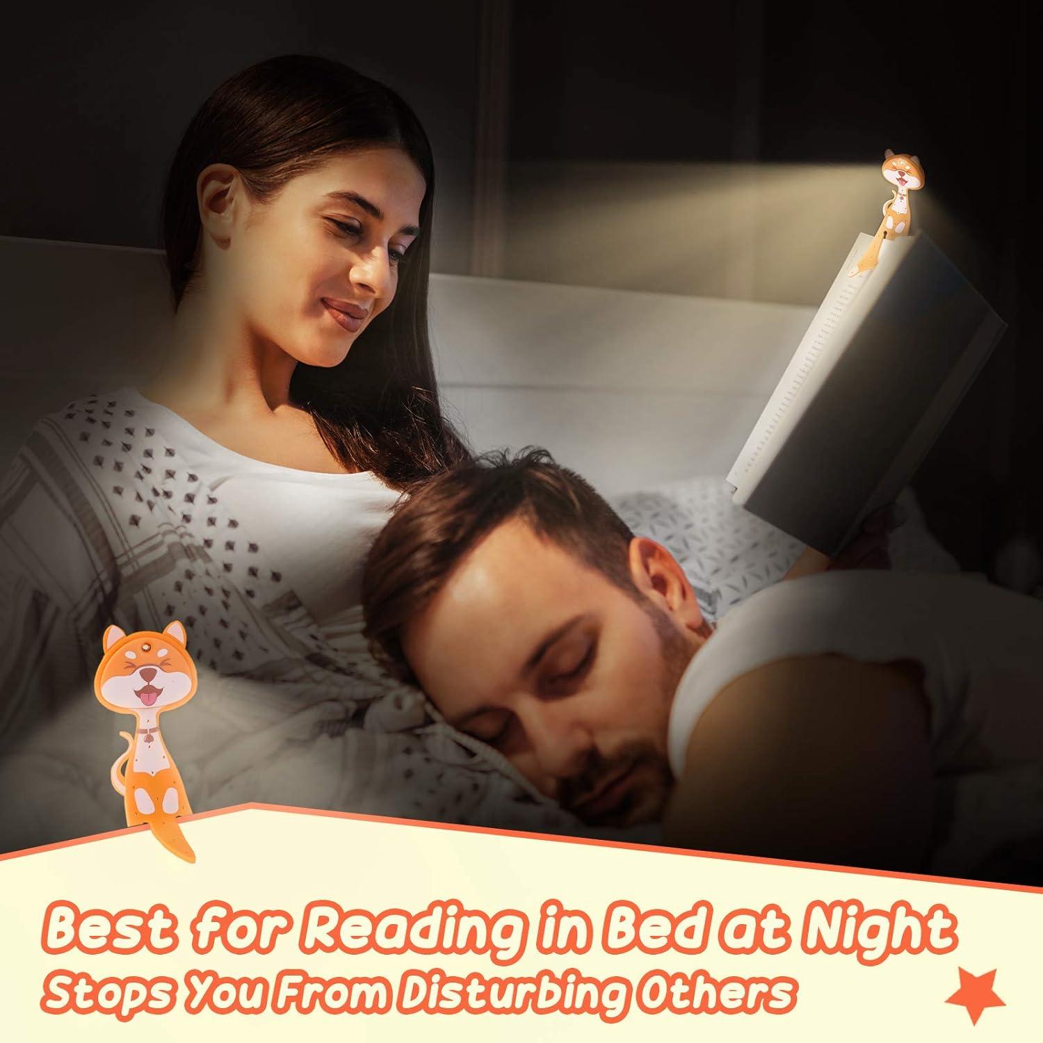 Luz de Lectura LED EastPin Naranja para Niños, Portátil y Recargable