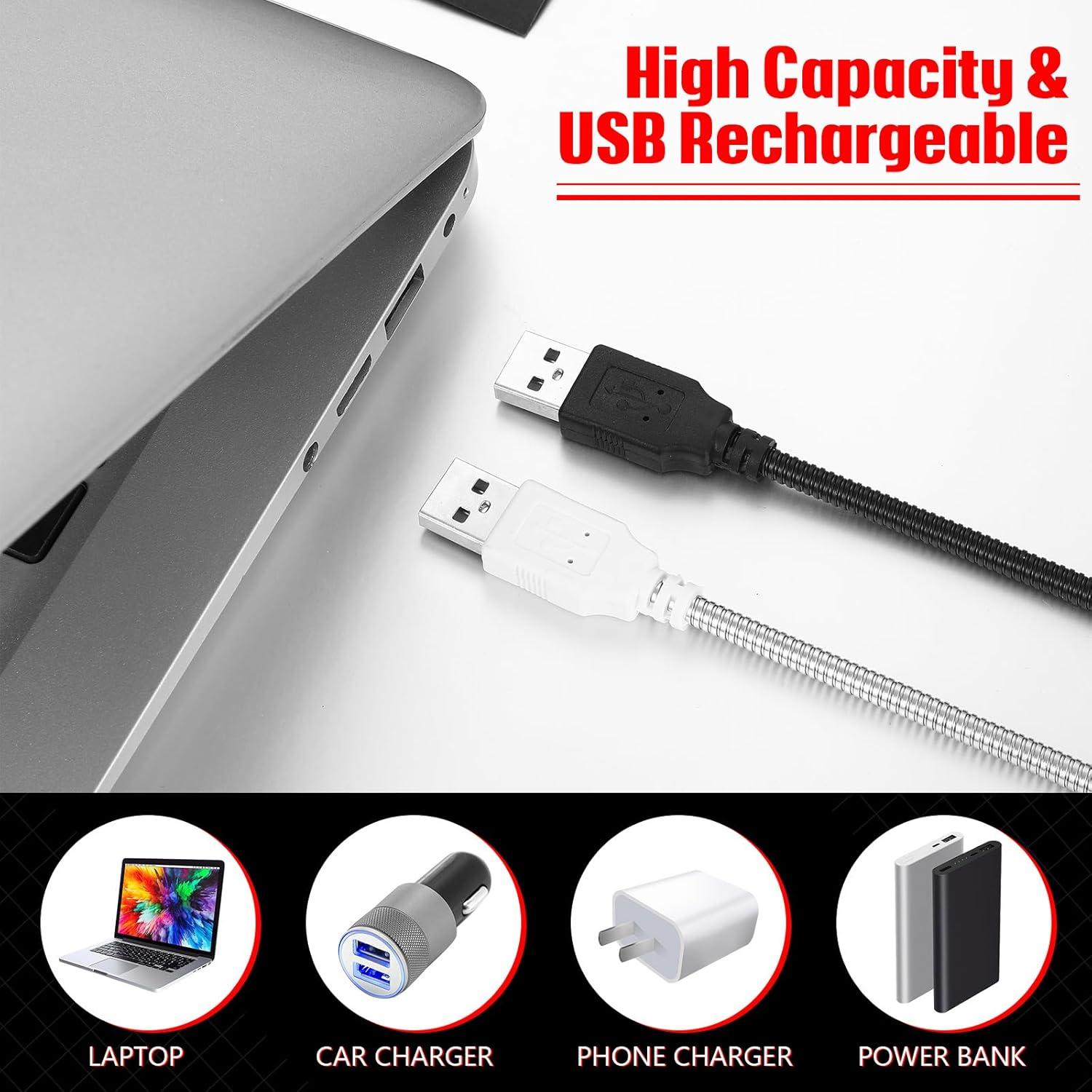 2 Lámparas LED USB para Teclado Tujoe - Flexibles y Dimmables