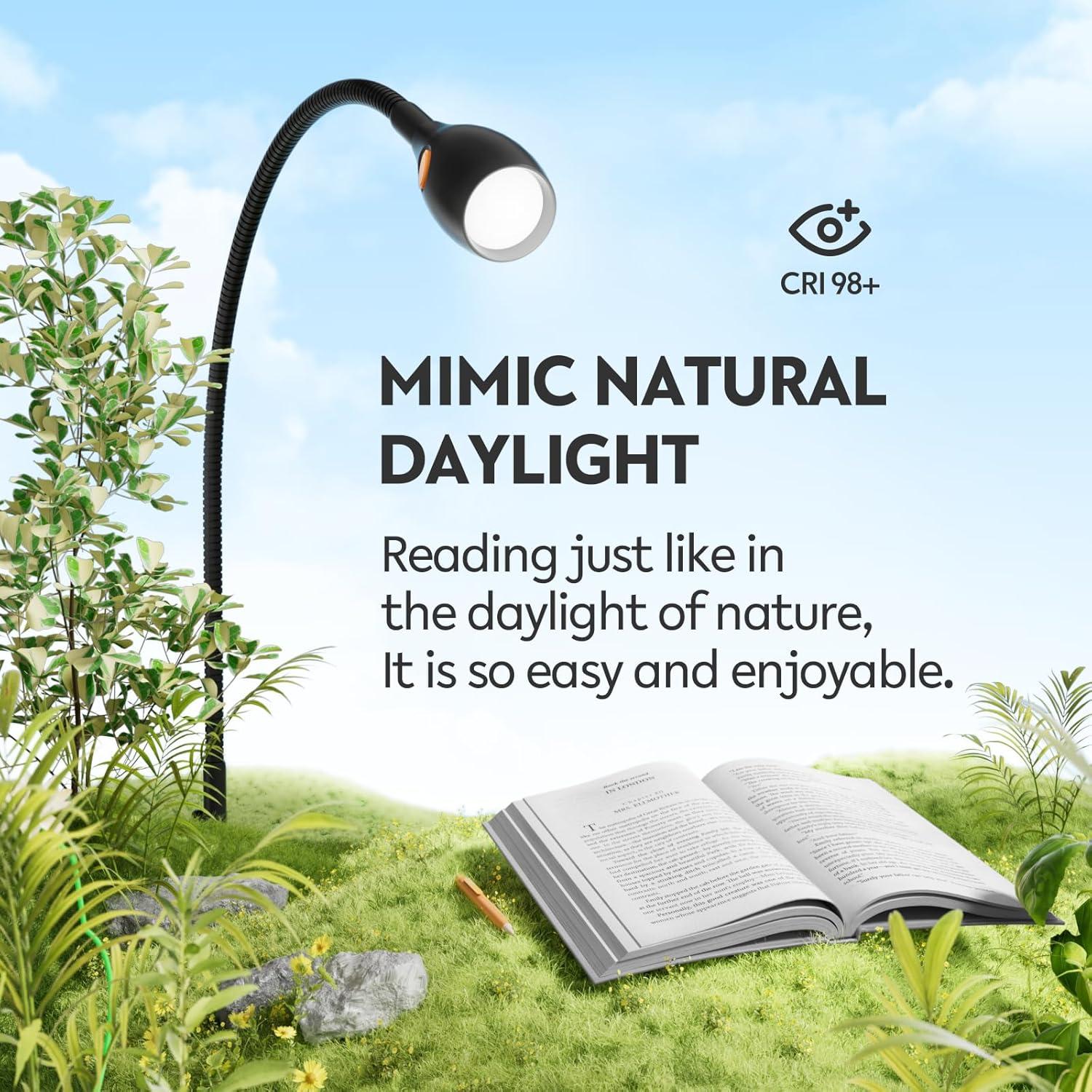 Luz de Lectura LED Acegoo Montada en Pared 4000K Flexible