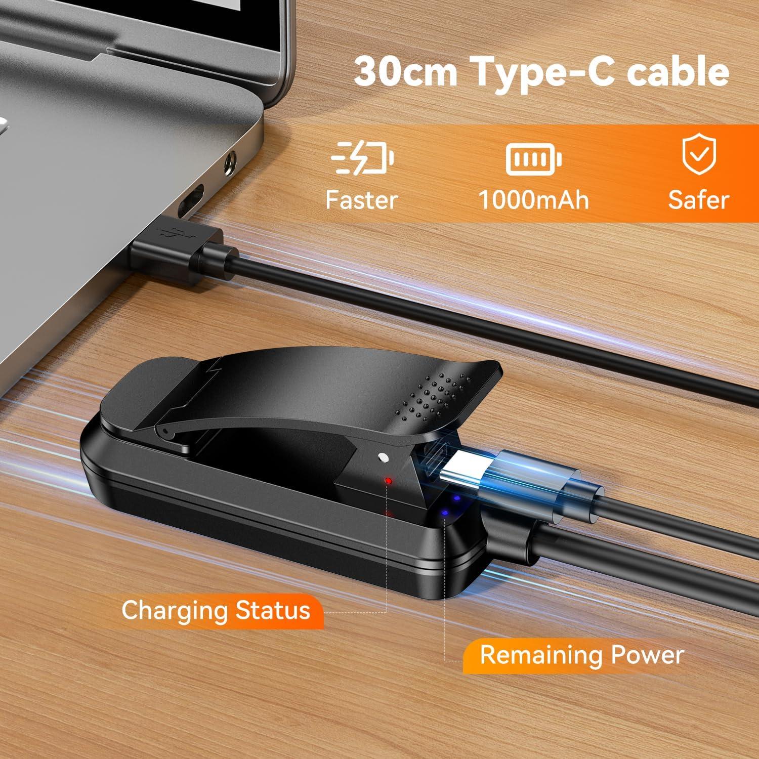 Luz de Lectura Recargable Sotipevs YD-388 Negra 20 LED 100H