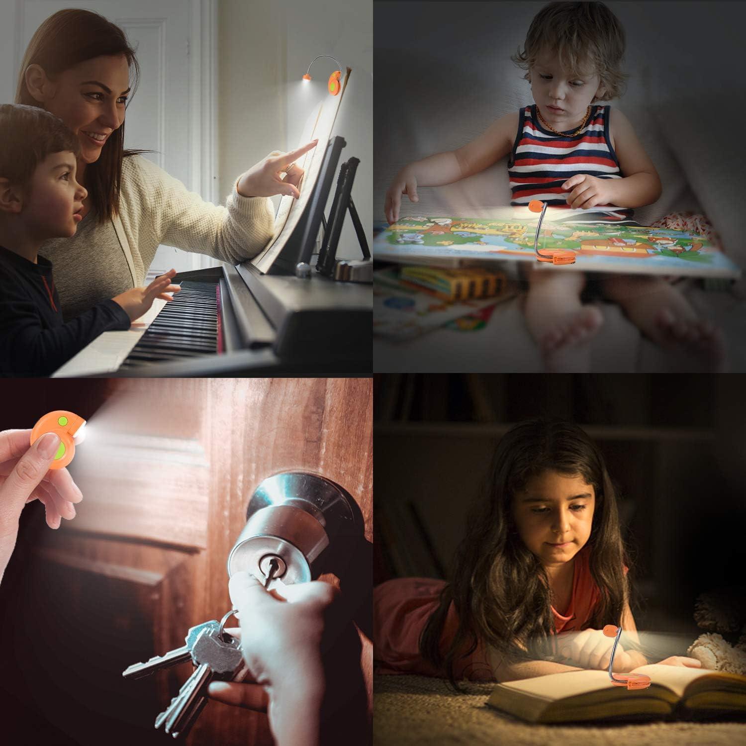 Luz de Libro Recargable LUXSWAY DY882 Naranja con Regulador