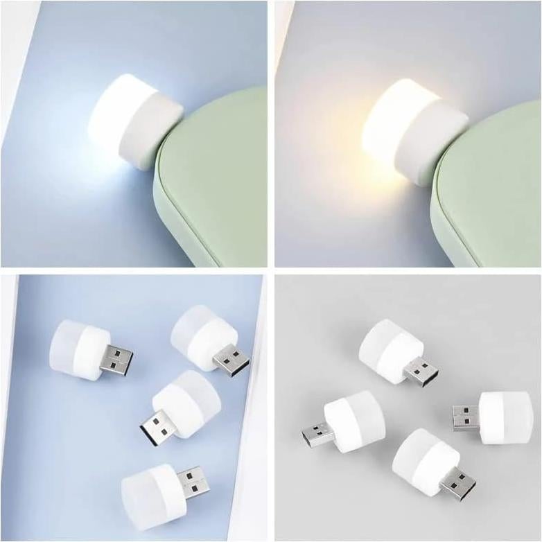Luz Nocturna LED USB Sokelinn-six 6 Pack Mini 1W Blanca