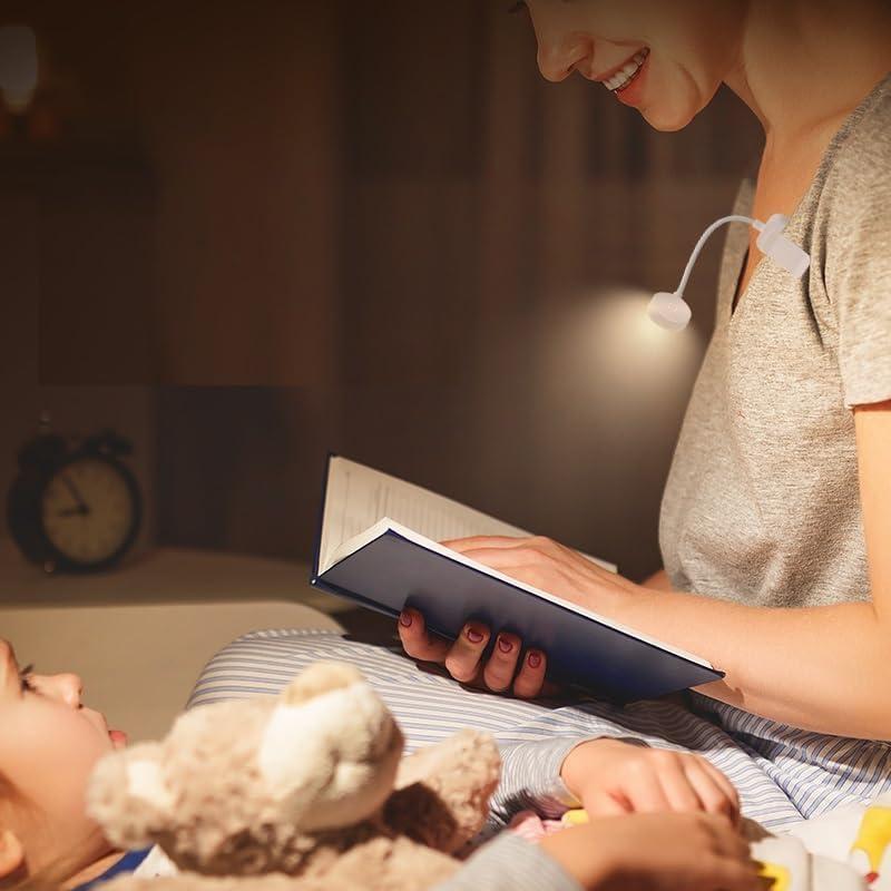 Luz de lectura recargable TALTAW con 3 temperaturas y brillo ajustable