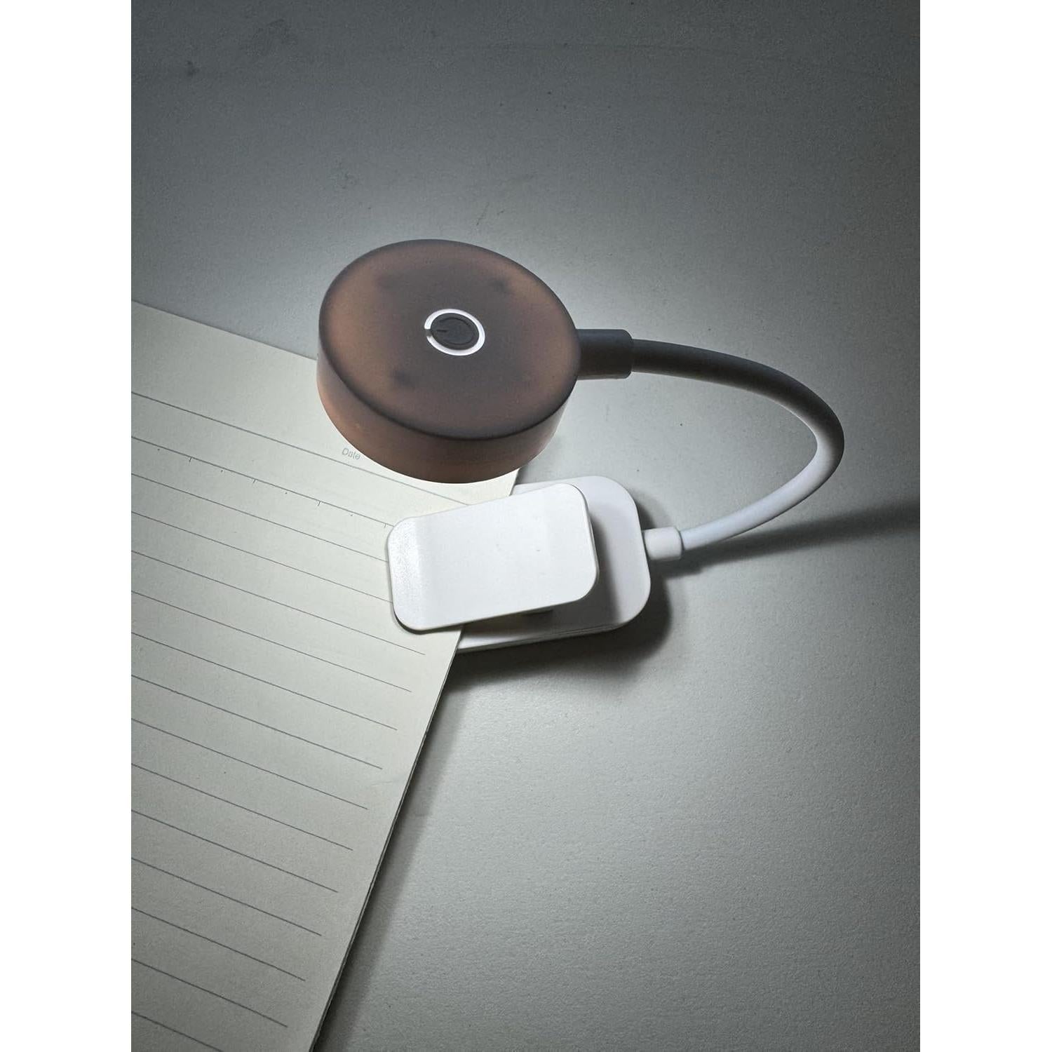 Luz de lectura recargable TALTAW con 3 temperaturas y brillo ajustable