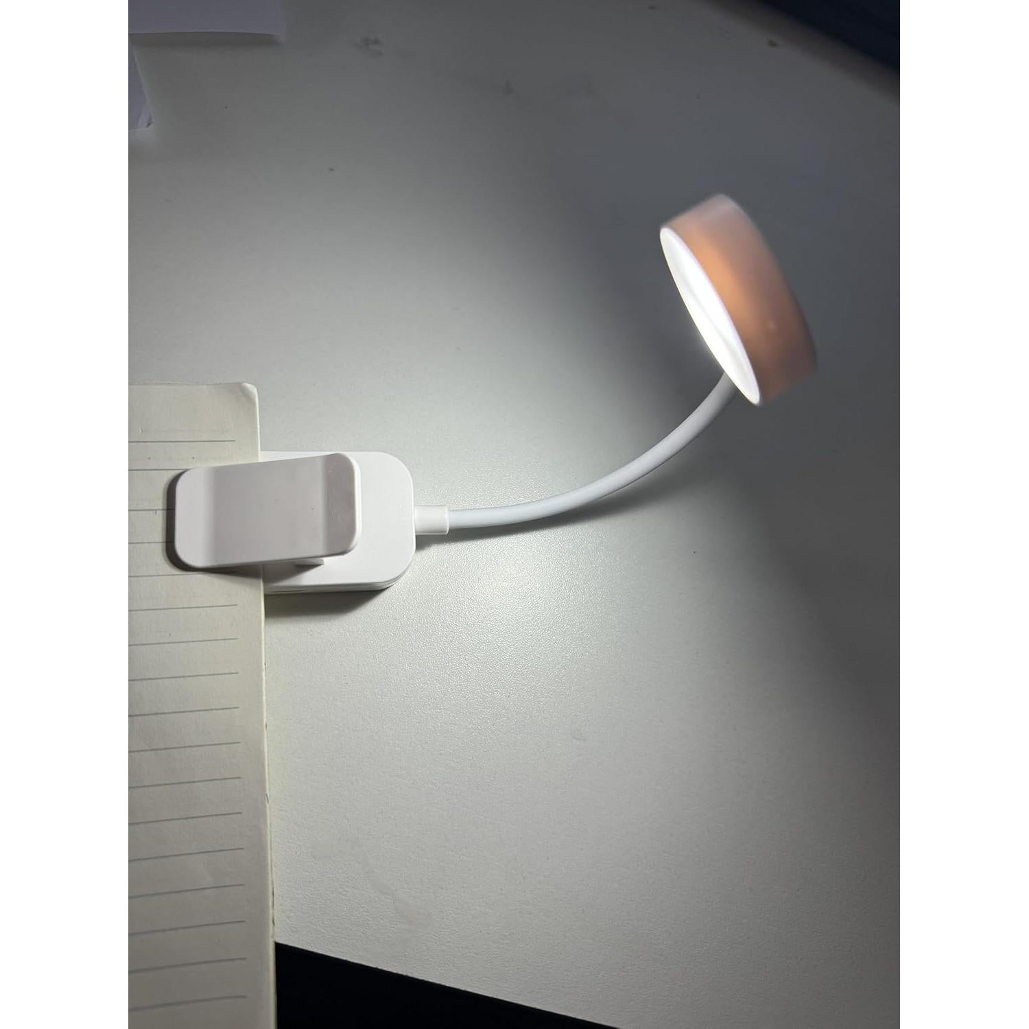 Luz de lectura recargable TALTAW con 3 temperaturas y brillo ajustable