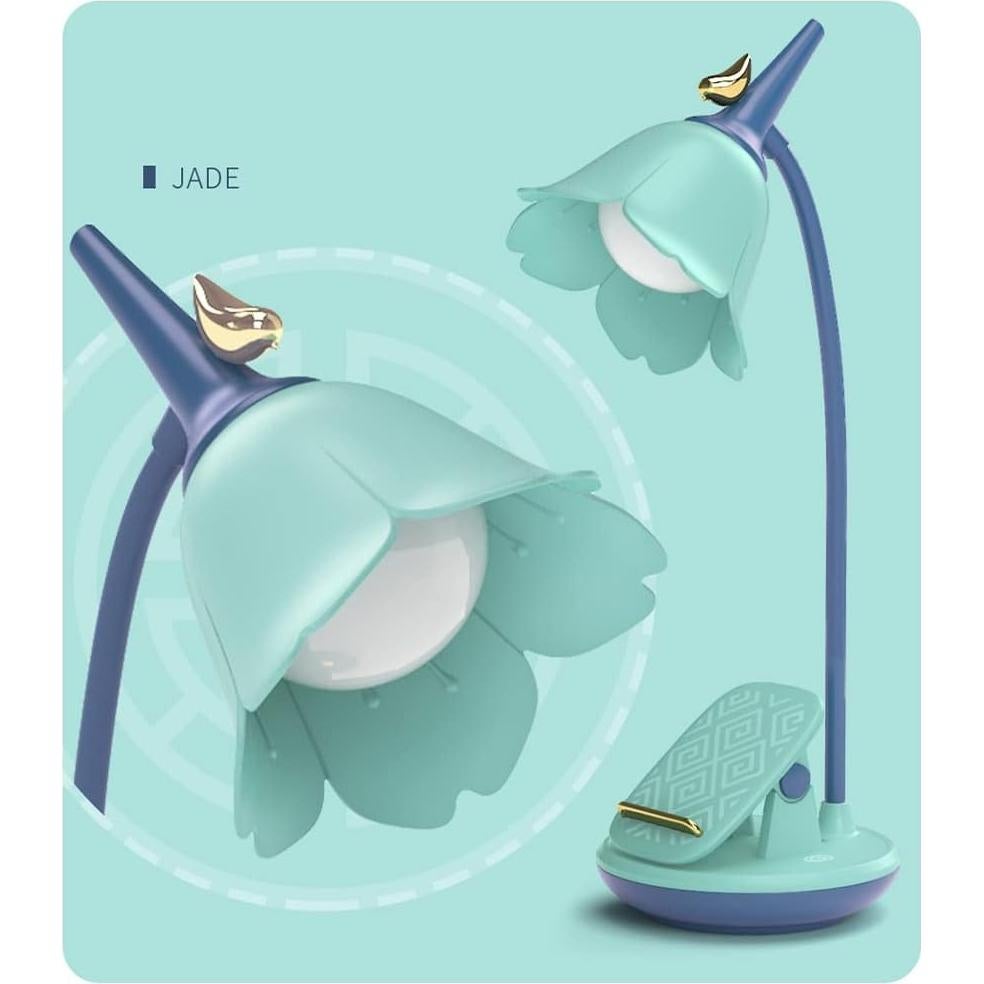Lámpara de Escritorio LED MAGICKK con Clip, Recargable, Azul