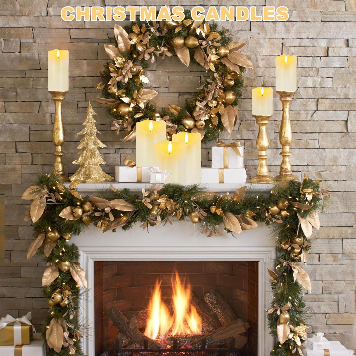 Juego de 3 Velas LED Sin Llama Veki con Control Remoto Marfil