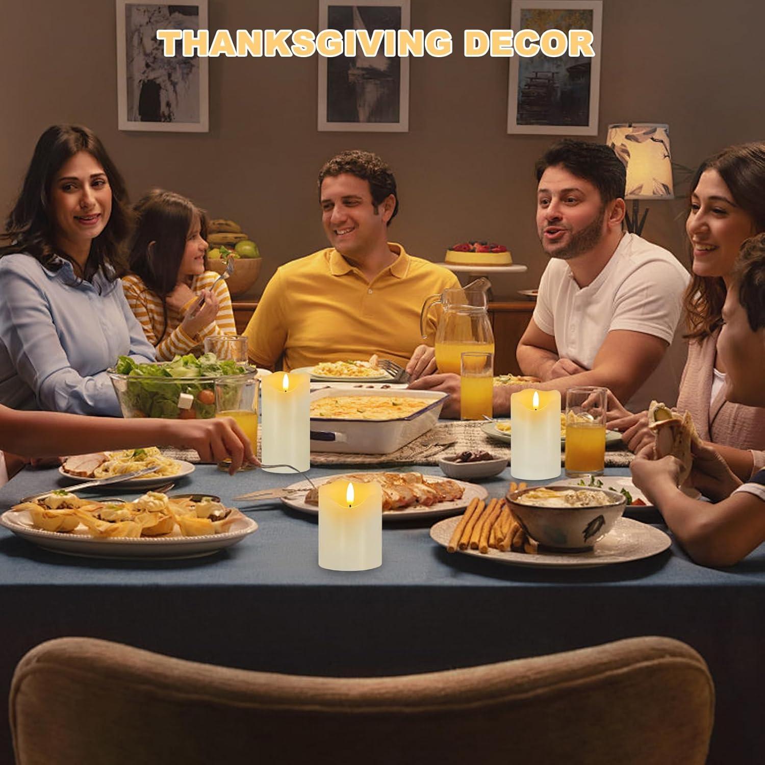 Juego de 3 Velas LED Sin Llama Veki con Control Remoto Marfil