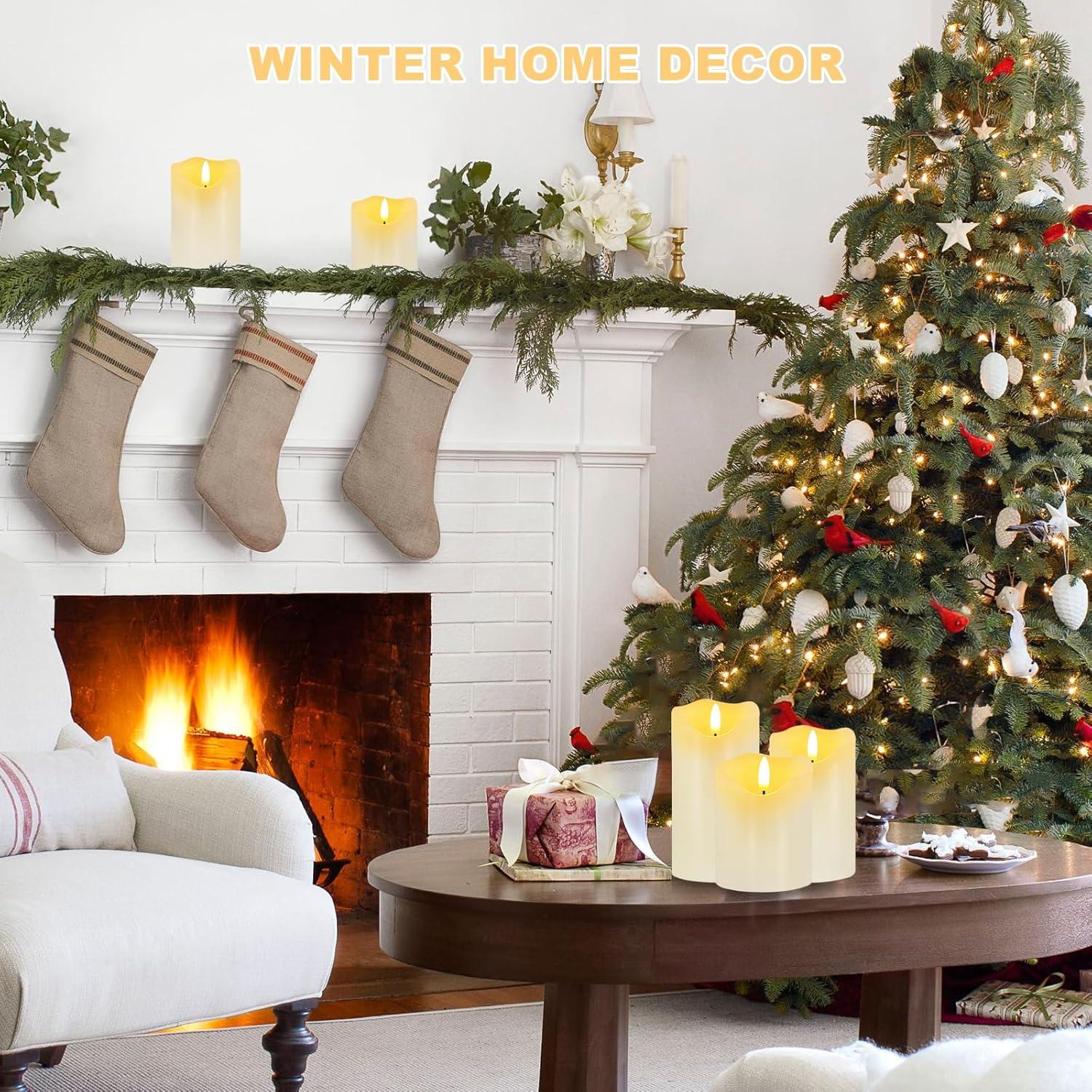 Juego de 3 Velas LED Sin Llama Veki con Control Remoto Marfil