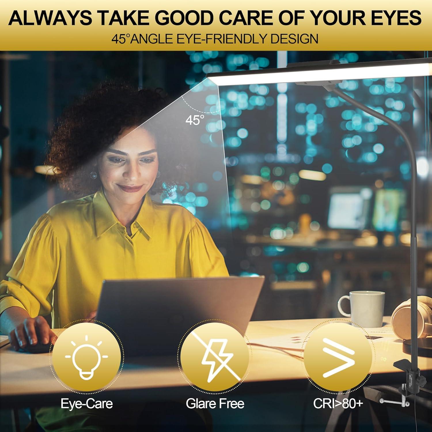 Lámpara de Escritorio LED LITREN 40 cm 3 Modos 10 Brillos