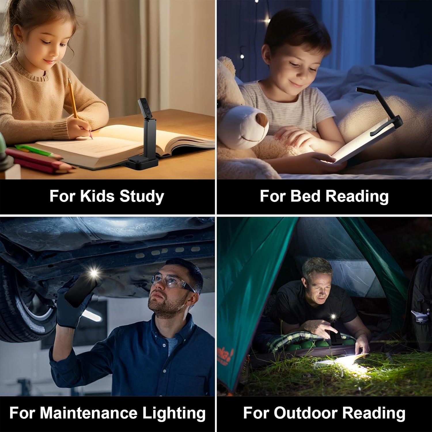 Lámpara de Lectura Recargable NEWZCLA 2 Pack Clip-On LED
