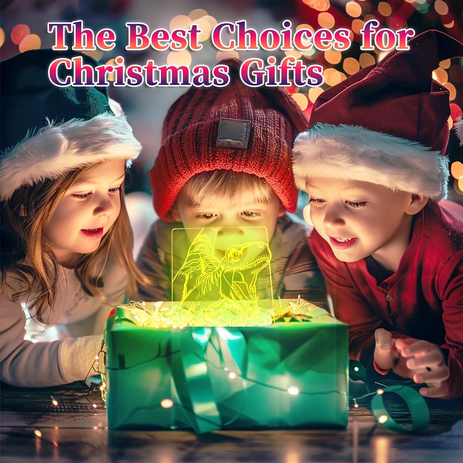 Luz Nocturna LED 3D Dinosaurio Oboist con Control Remoto