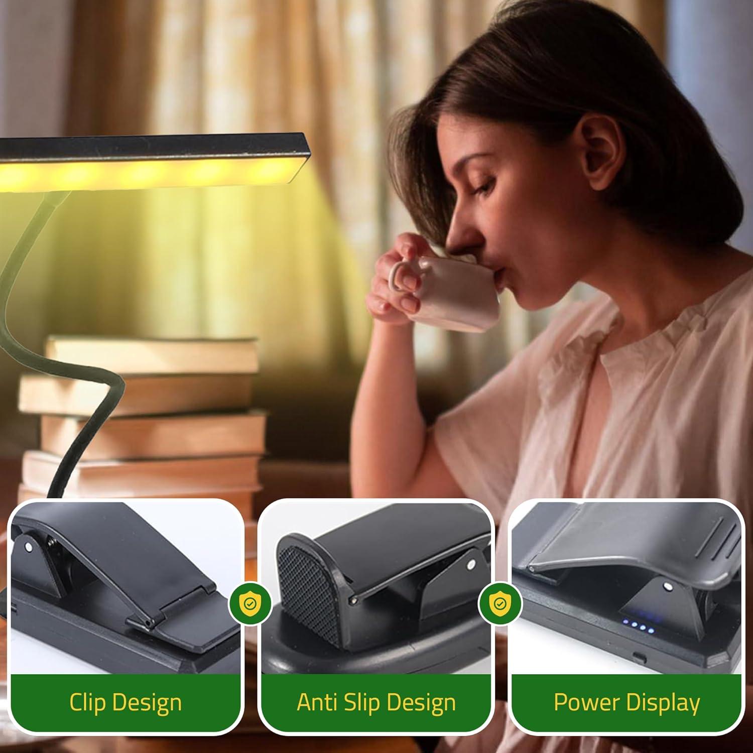 Luz de Atril Musical MSL2024 - Lámpara de Piano Recargable USB-C