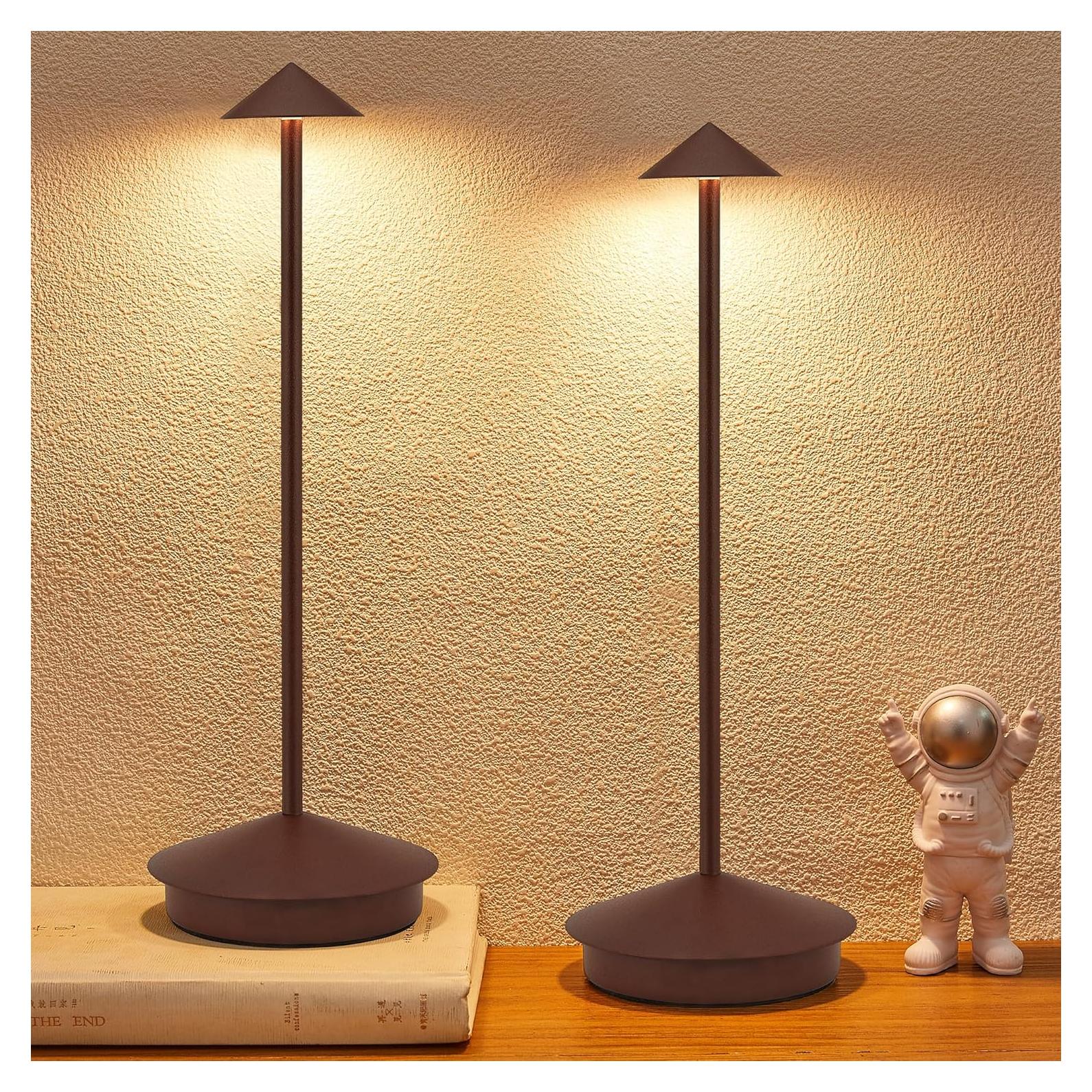 Lámpara de Mesa LED Inalámbrica XMINKDZA 6000mAh 2 Piezas