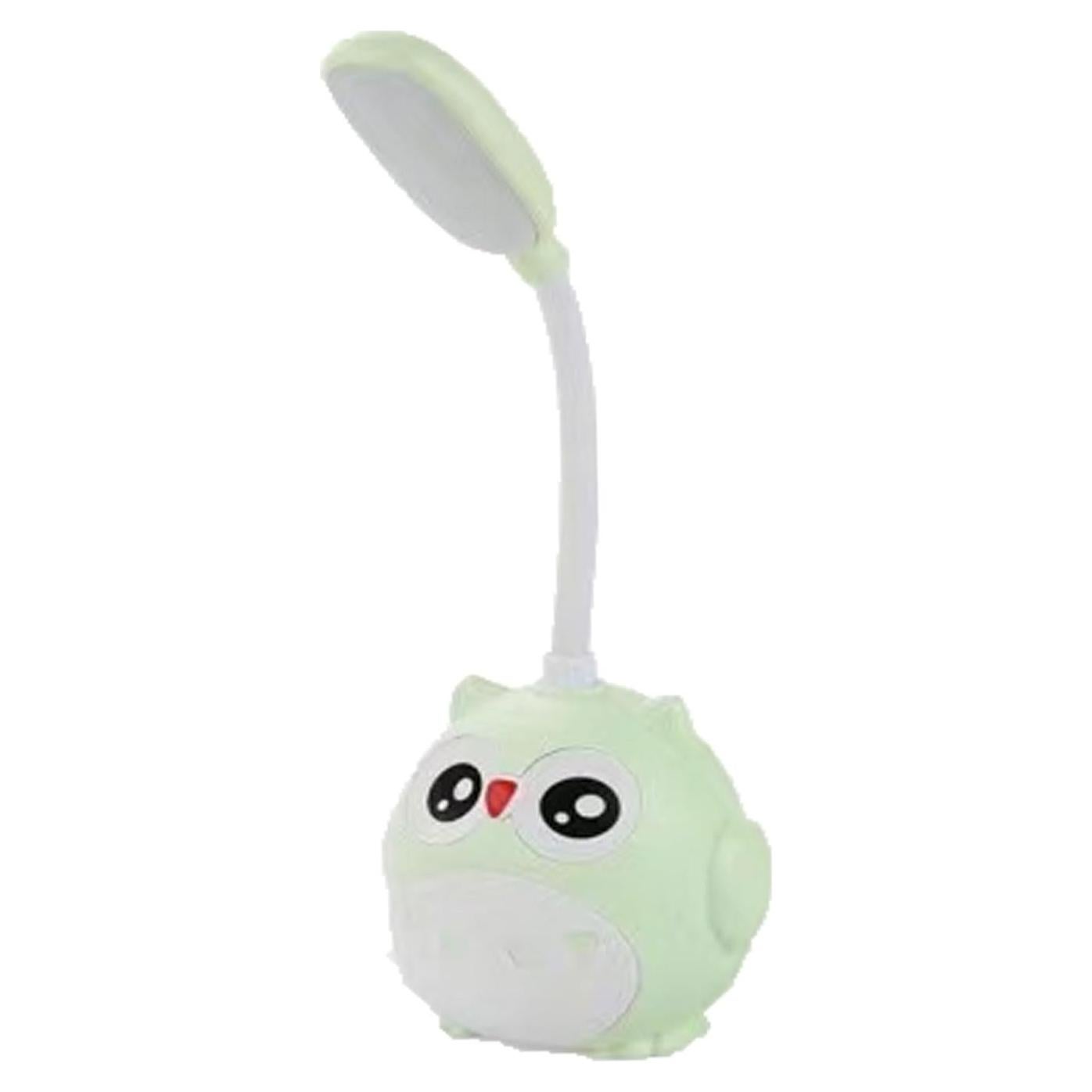 Lámpara de Escritorio LED Genyerl Búho Verde Plegable USB