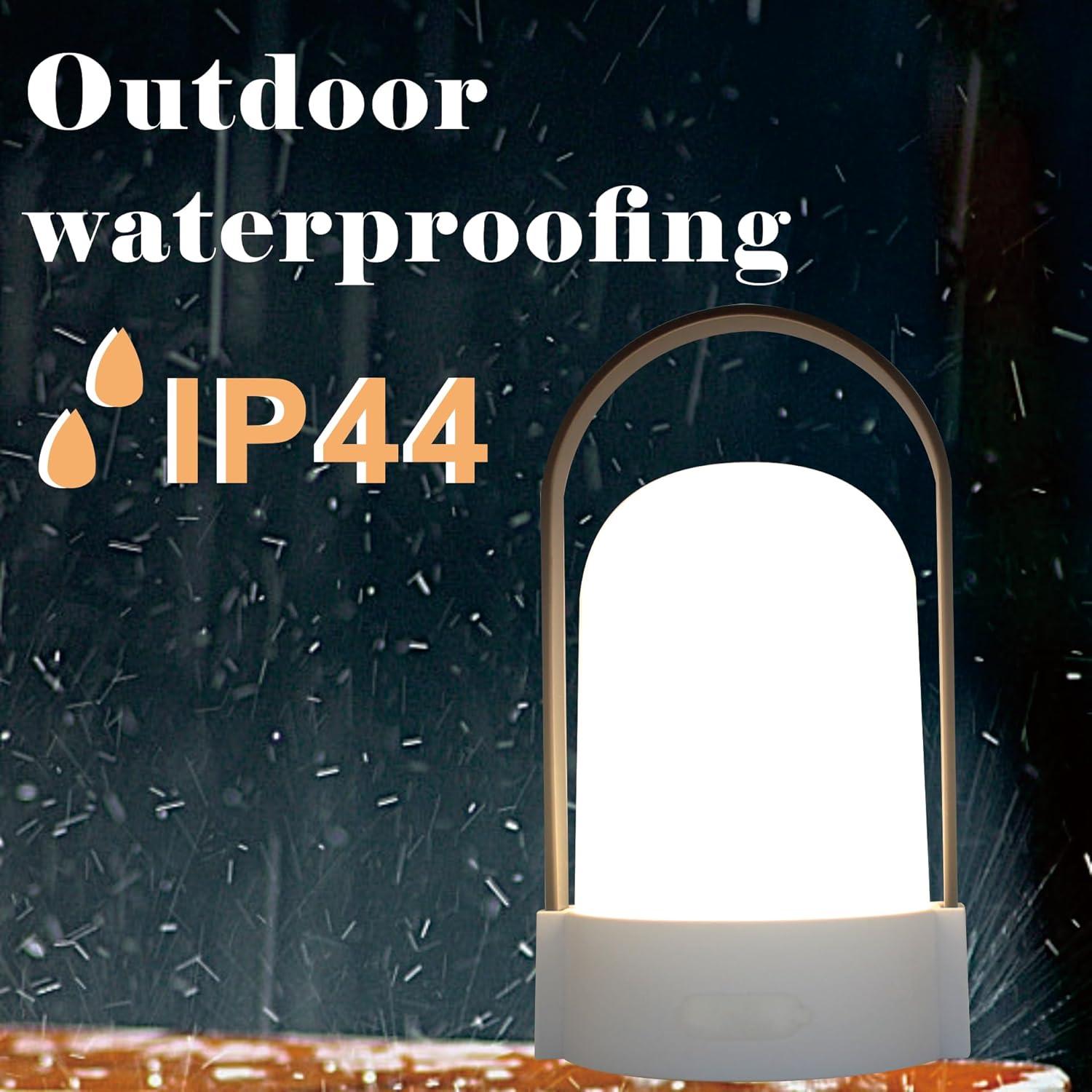 Lámpara LED portátil YONIKU IP44 recargable USB-C 600mAh